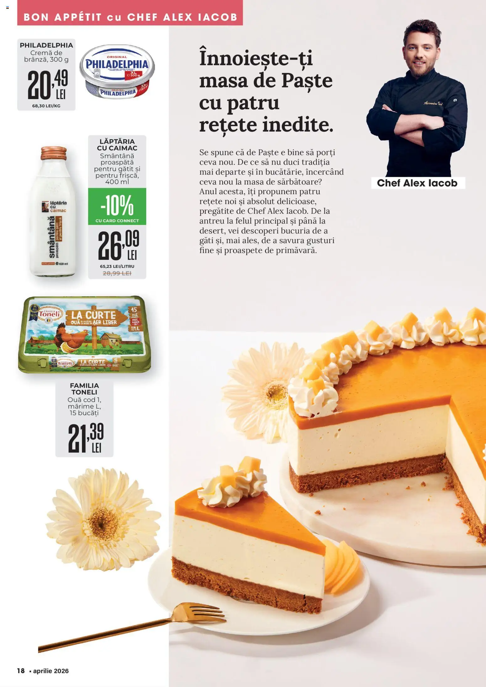 Noul catalog Mega Image – valabil de la 26.03.2026 | Pagină: 18 | Produse: Masă, Cremă, Frișcă, Smântână
