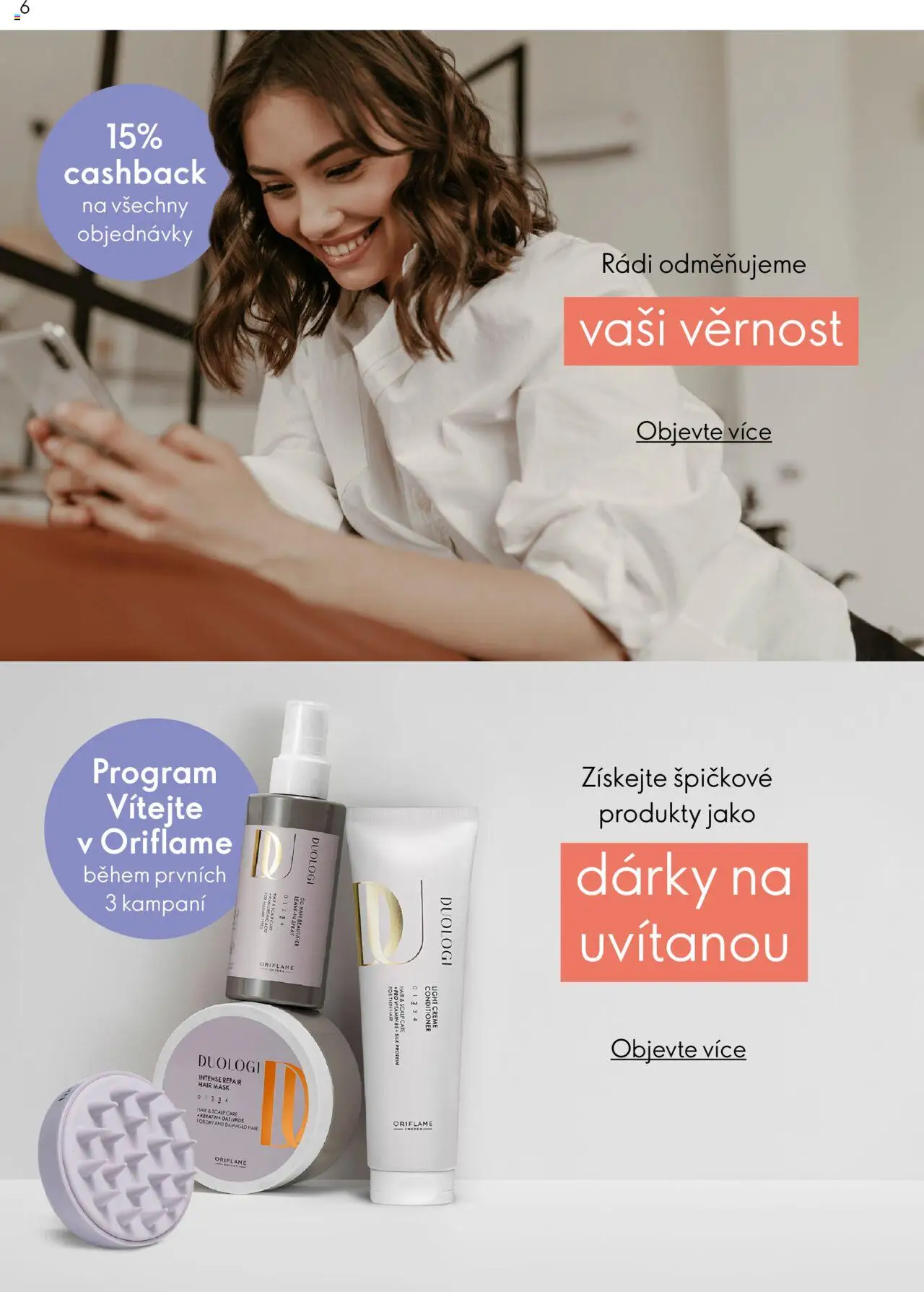 Oriflame katalog Plán odměn pro zákazníky od 26.06.2025 | Strana: 6 | Produkty: Protein