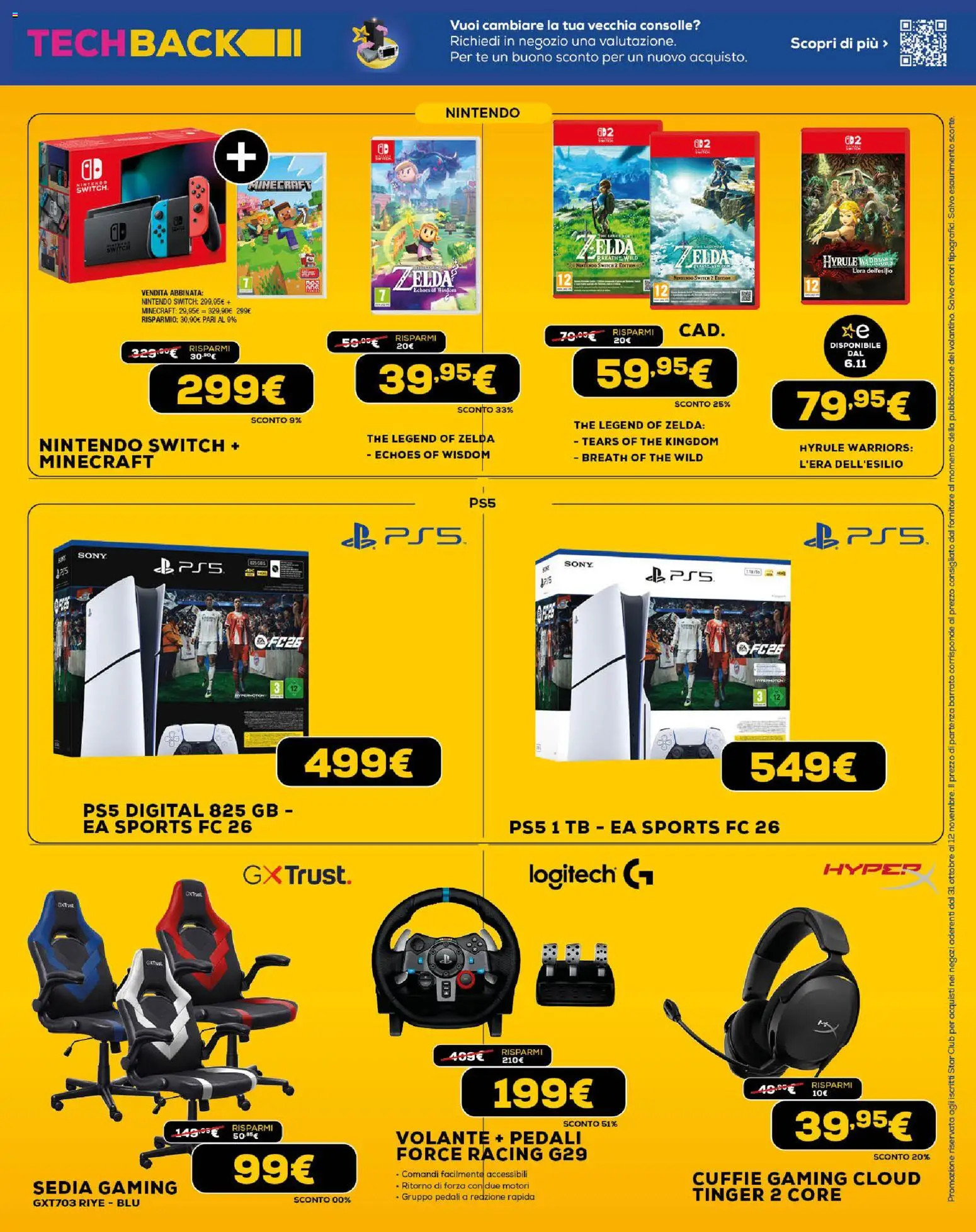 Volantino Euronics del 31.10.2025 | Pagina: 15 | Prodotti: Tè, The, Cuffie, Sedia