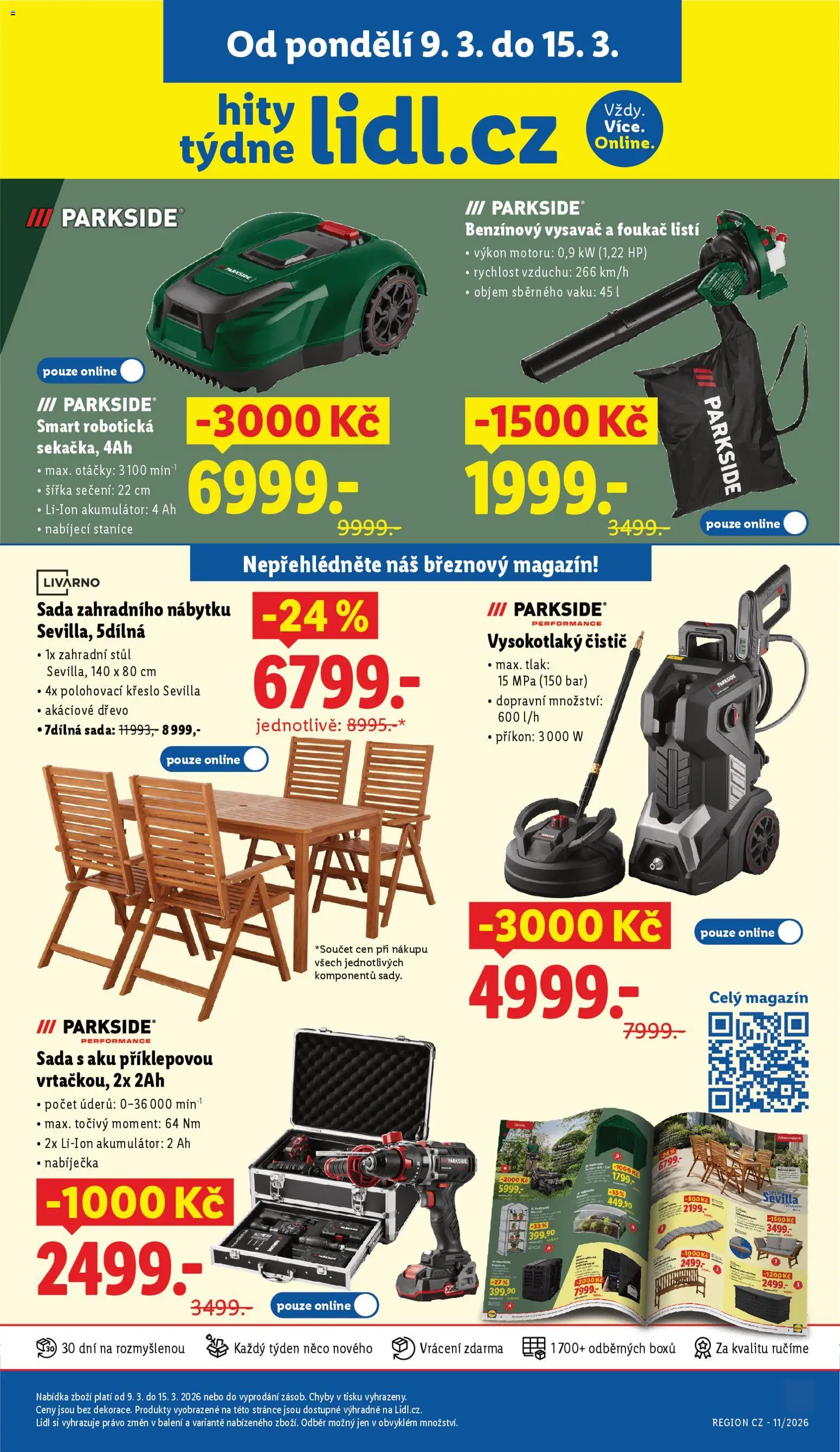 Lidl leták od 09.03.2026 | Strana: 41 | Produkty: Parkside, Vysavač, Stůl, Vysokotlaký čistič
