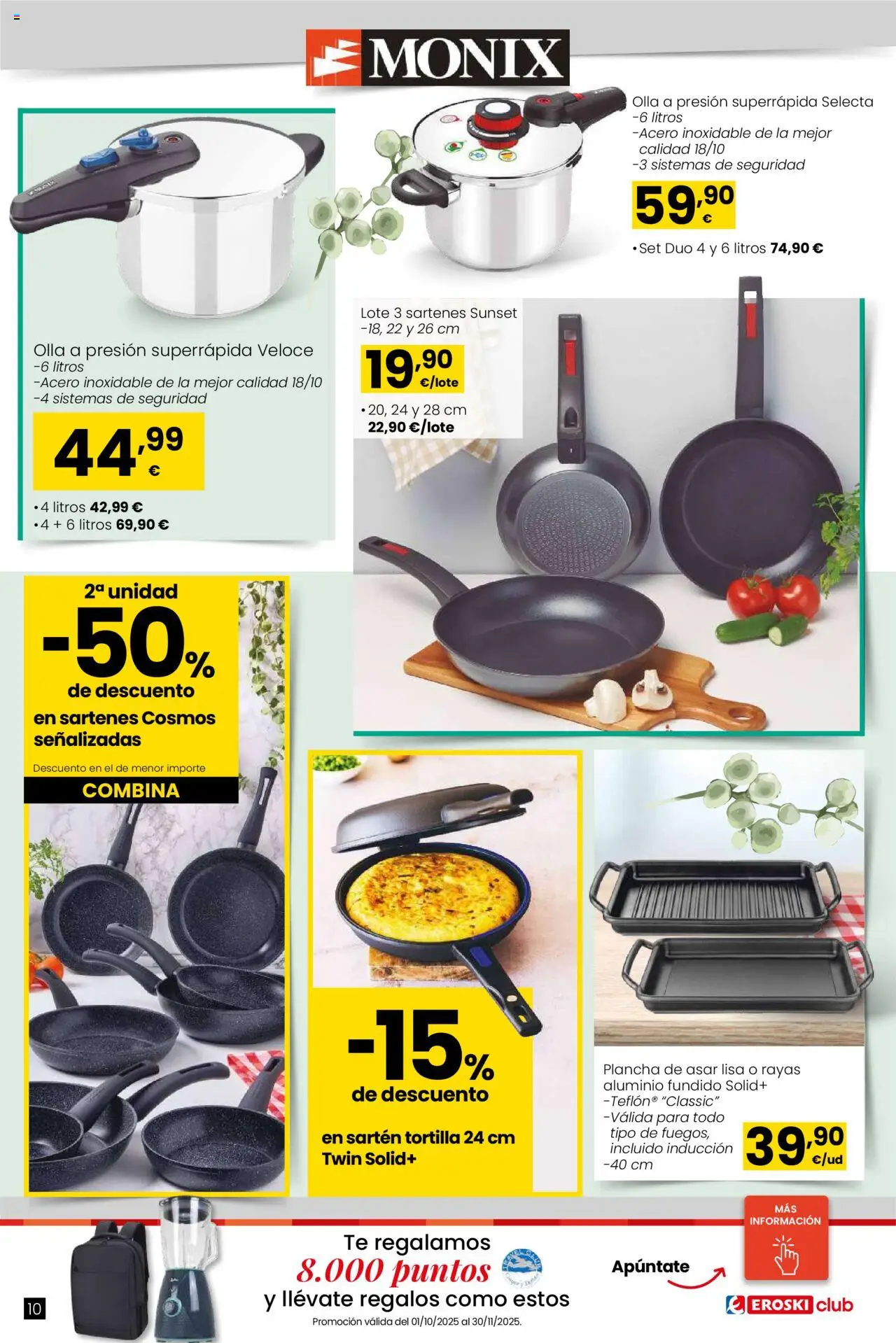 Eroski - Oh! Qué chef │ válido desde el 09.10.2025 | Página: 10 | Productos: Té, Plancha, Plancha de asar