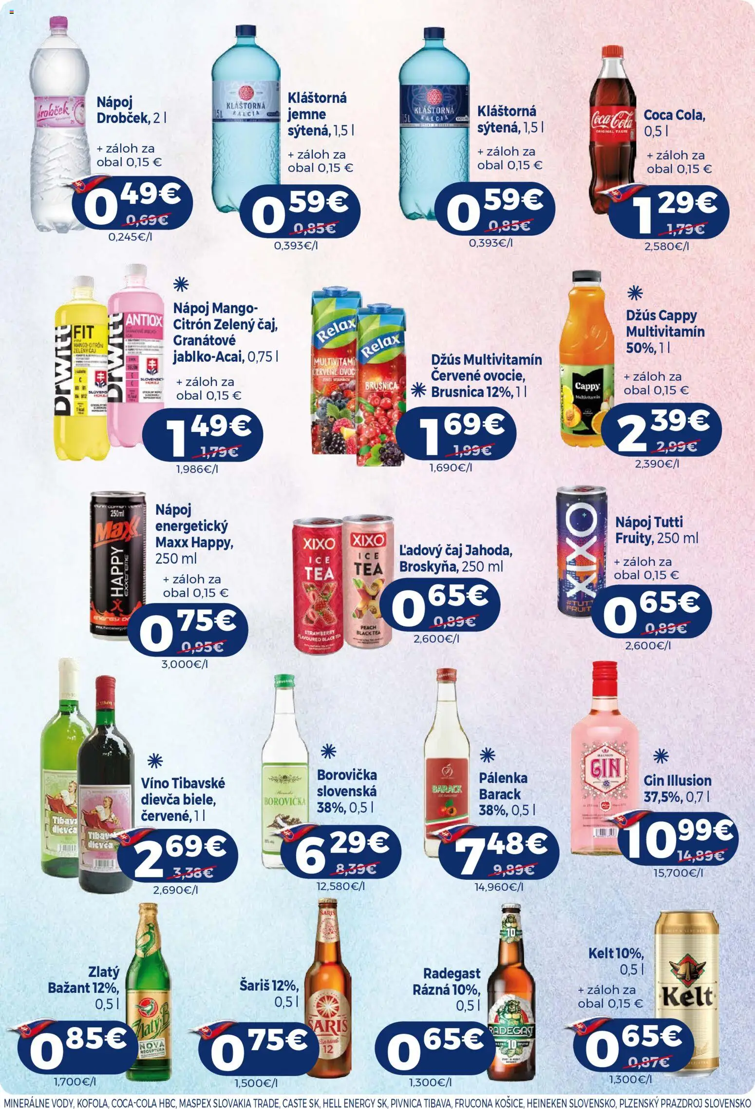 Nové Milk Agro akcie – leták je platný od 04.03.2026 | Strana: 14 | Produkty: Džús, Kelt, Coca cola, Cola