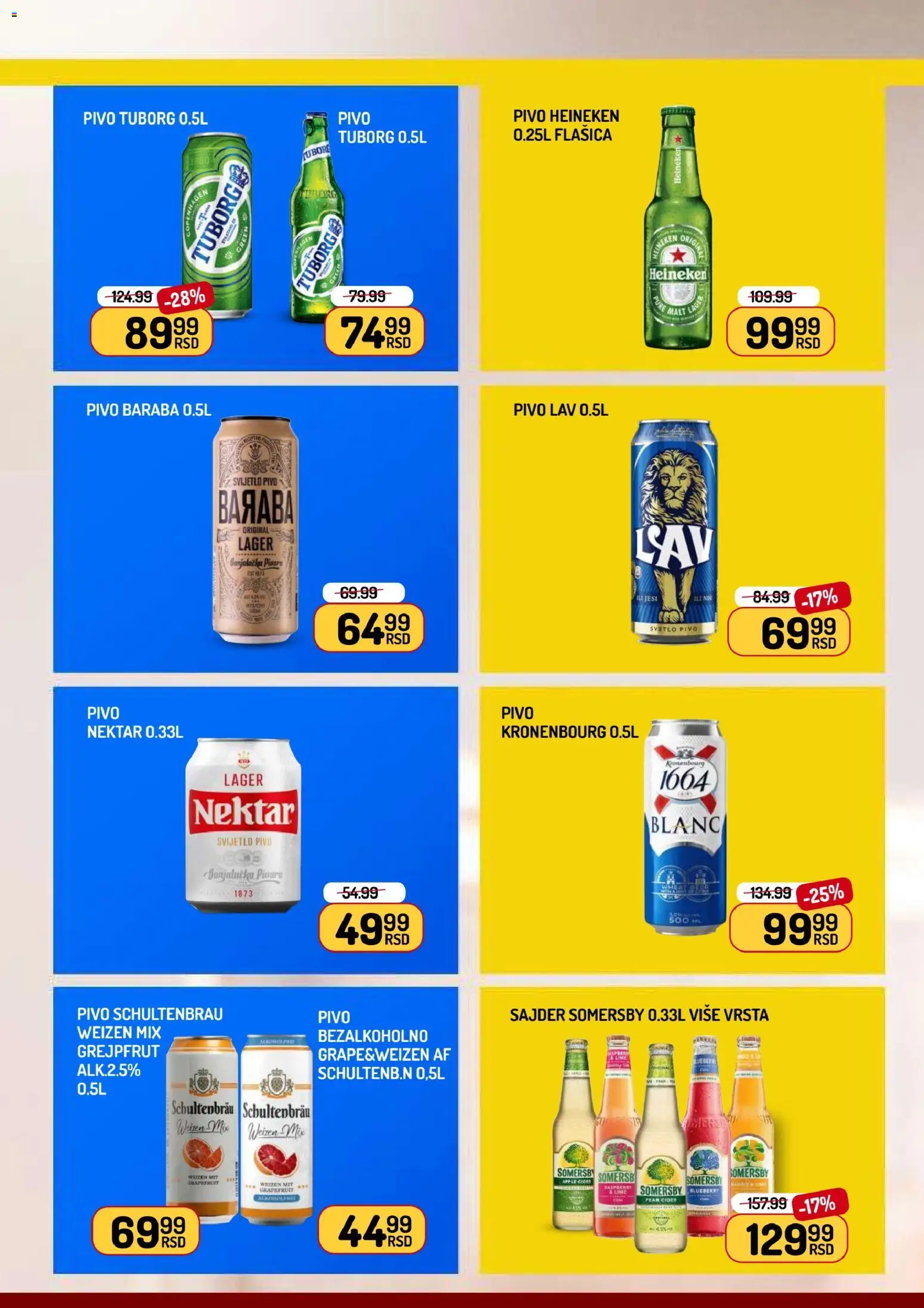 Aman katalog - važi od 24.04.2026 | Strana: 19 | Proizvode: Heineken, Tuborg, Somersby, Pivo