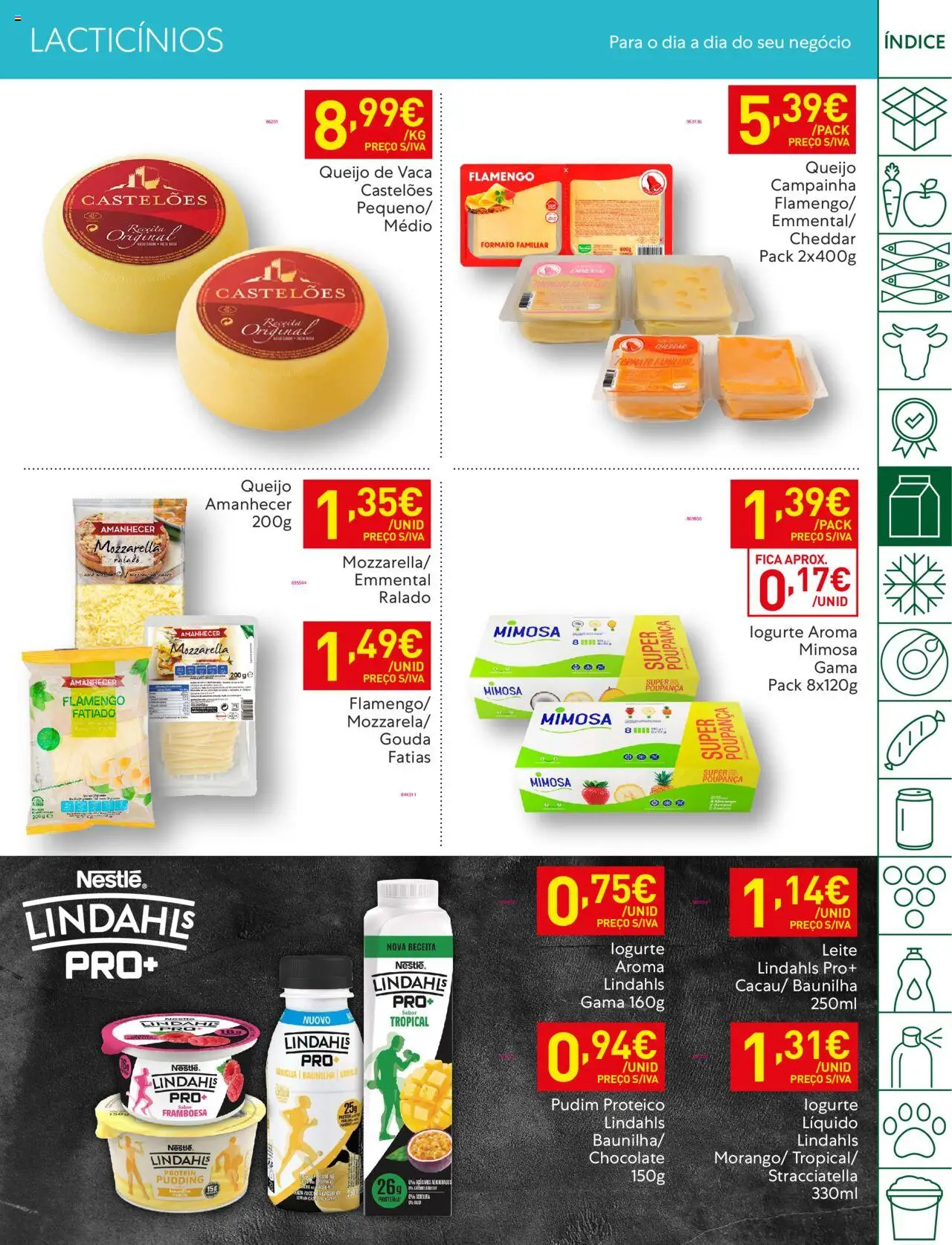 Recheio folheto │ válido de 05.08.2025 | Página: 19 | Produtos: Pudim, Chocolate, Cheddar, Proteina