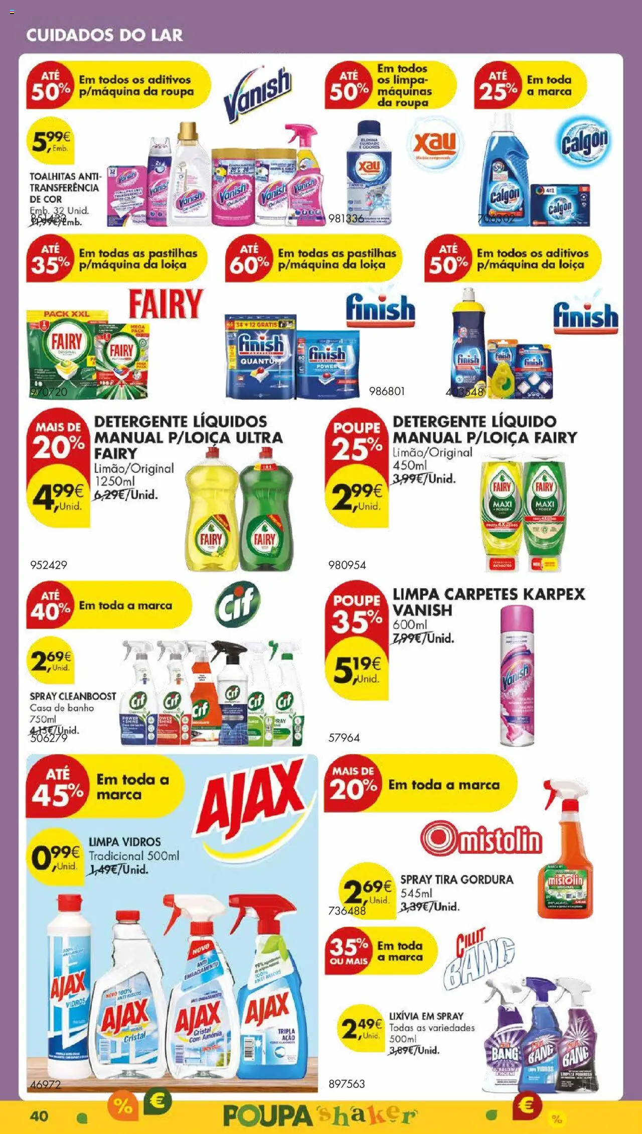 Pingo Doce folheto │ válido de 16.09.2025 | Página: 44 | Produtos: Máquinas de Lavar Roupa, Limpa vidros, Casa de banho, Banho