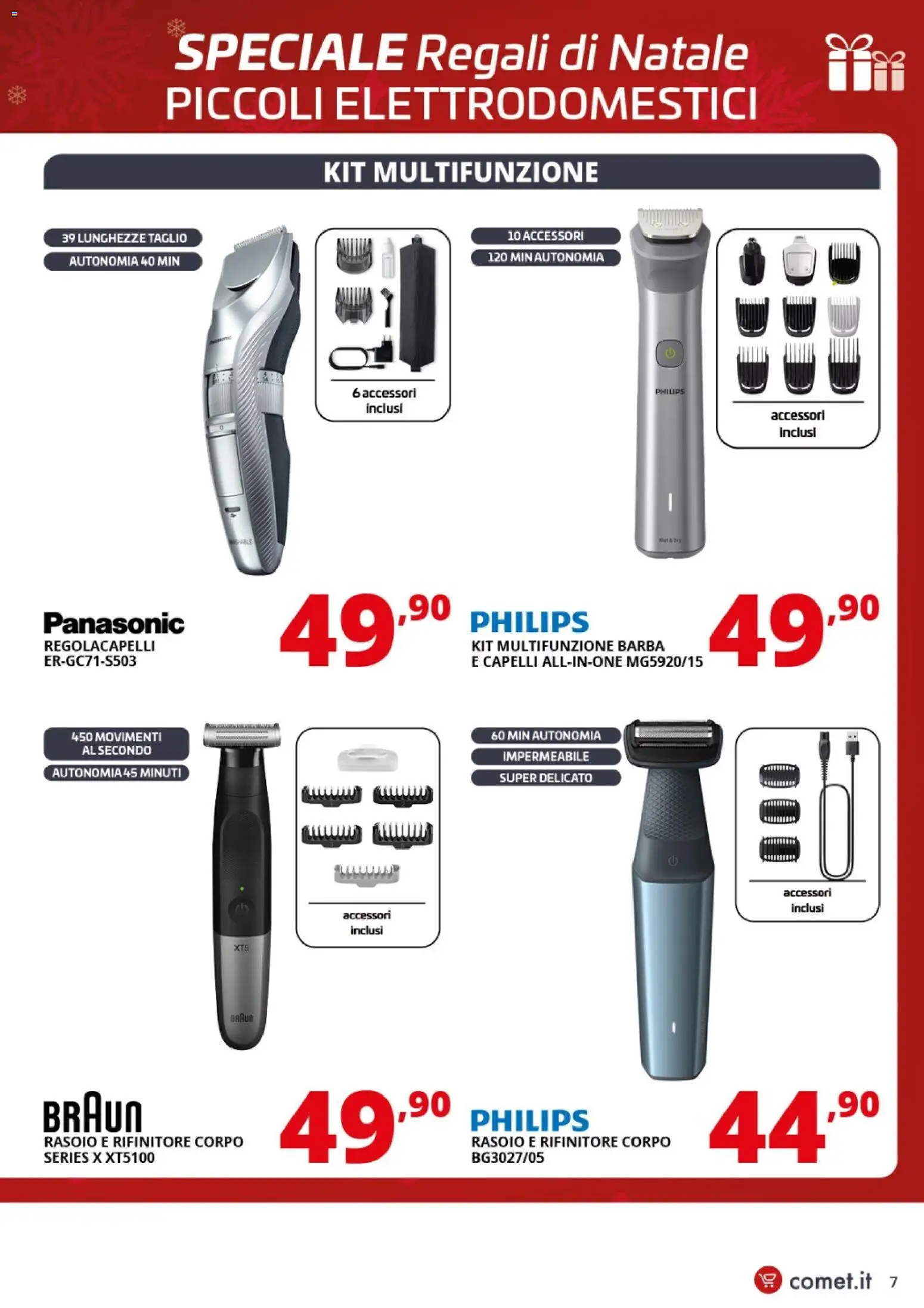 Volantino Comet del 01.12.2025 | Pagina: 7 | Prodotti: Rasoio