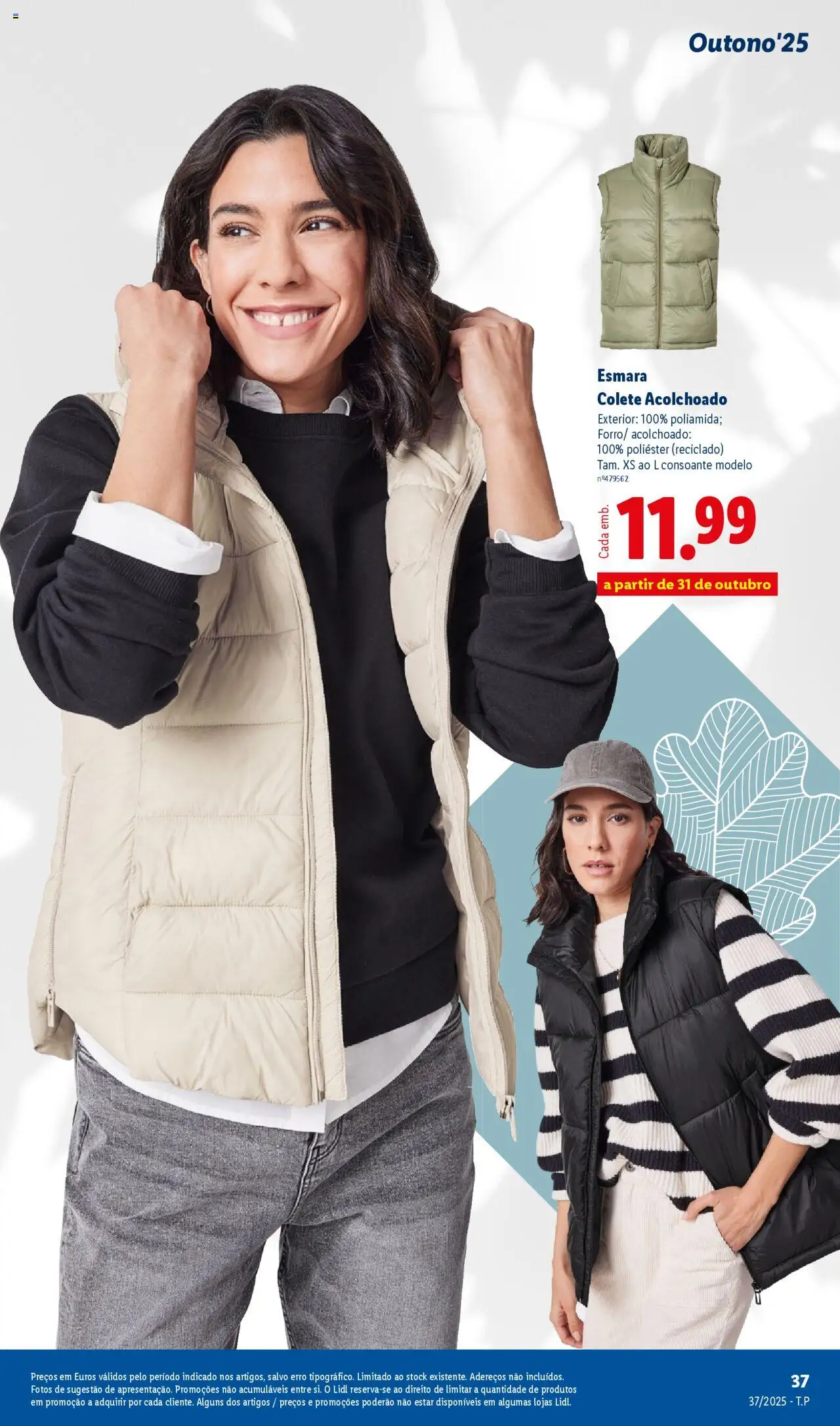 Lidl - Coleção Outono │ válido de 08.09.2025 | Página: 37 | Produtos: Colete