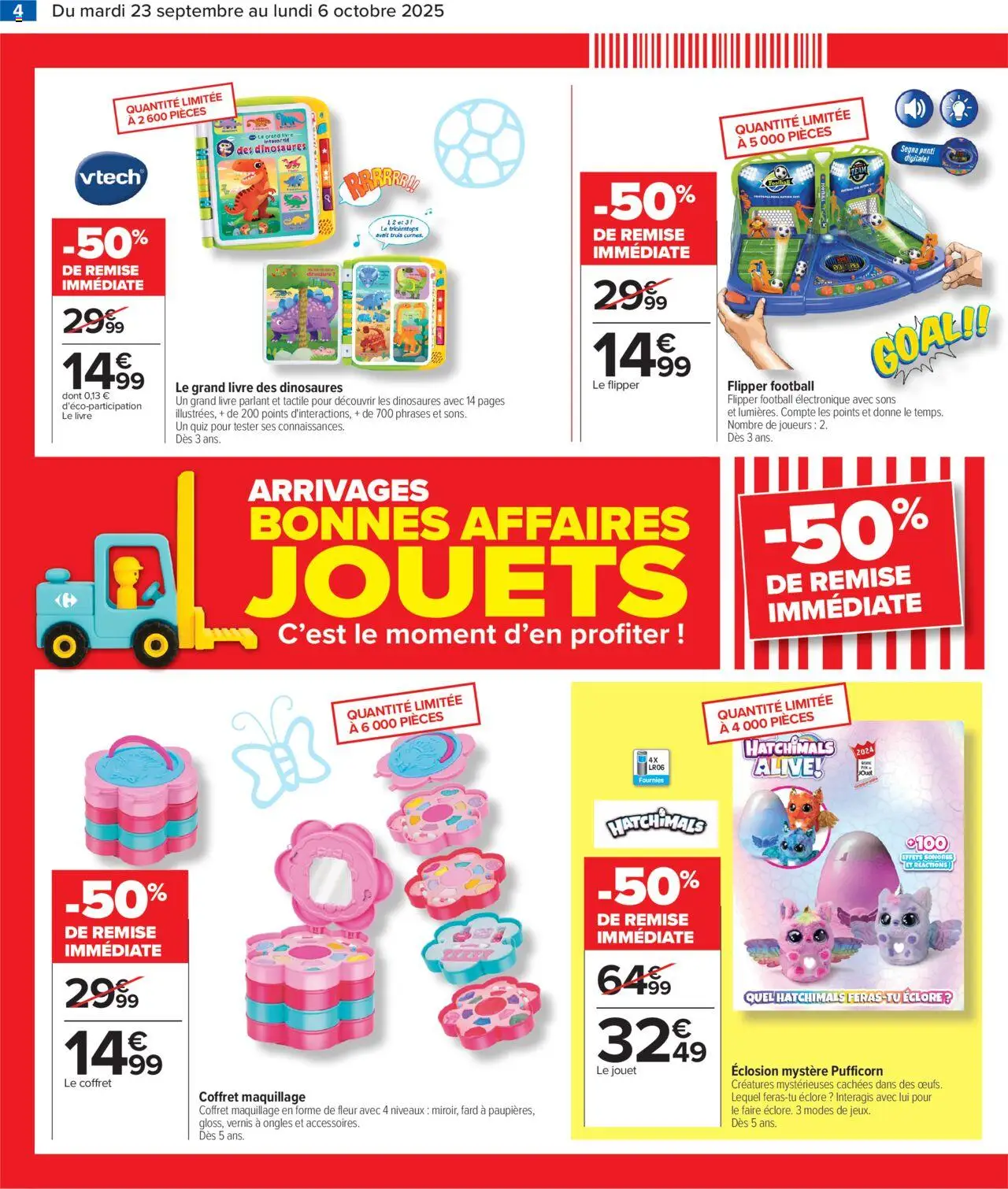  | Page: 6 | Produits: Jouets, Maquillage, Livre
