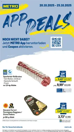 Metro  App Deals ab 20.10.2025 gültig