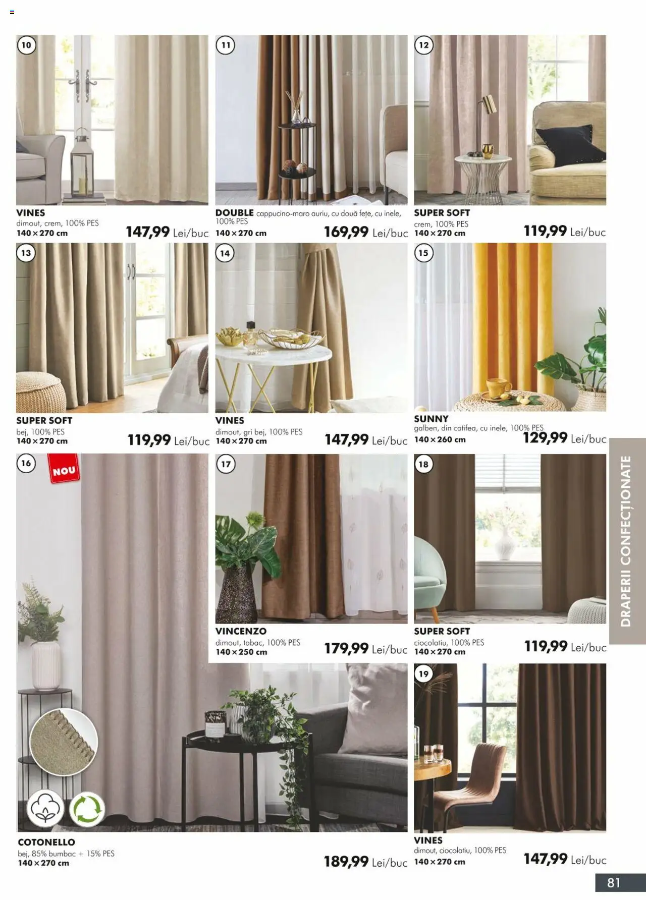 Noul catalog Diego – valabil de la 01.04.2024 | Pagină: 81 | Produse: Draperii