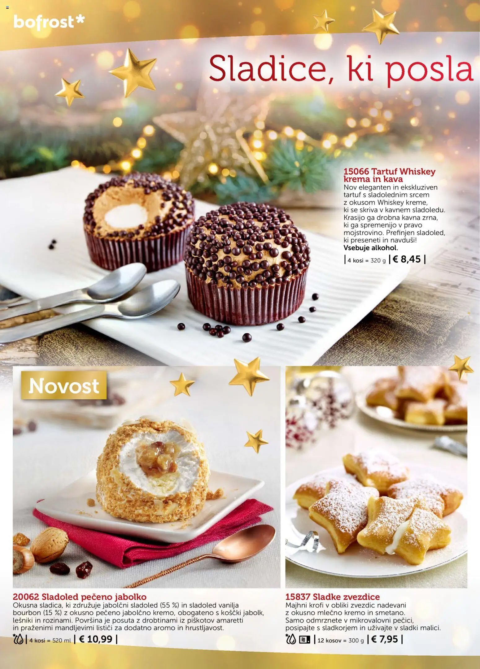 Novi Bofrost katalog ponudbe – veljaven od 01.12.2025 | Stran: 10 | Izdelki: Krema, Kava, Sladoled