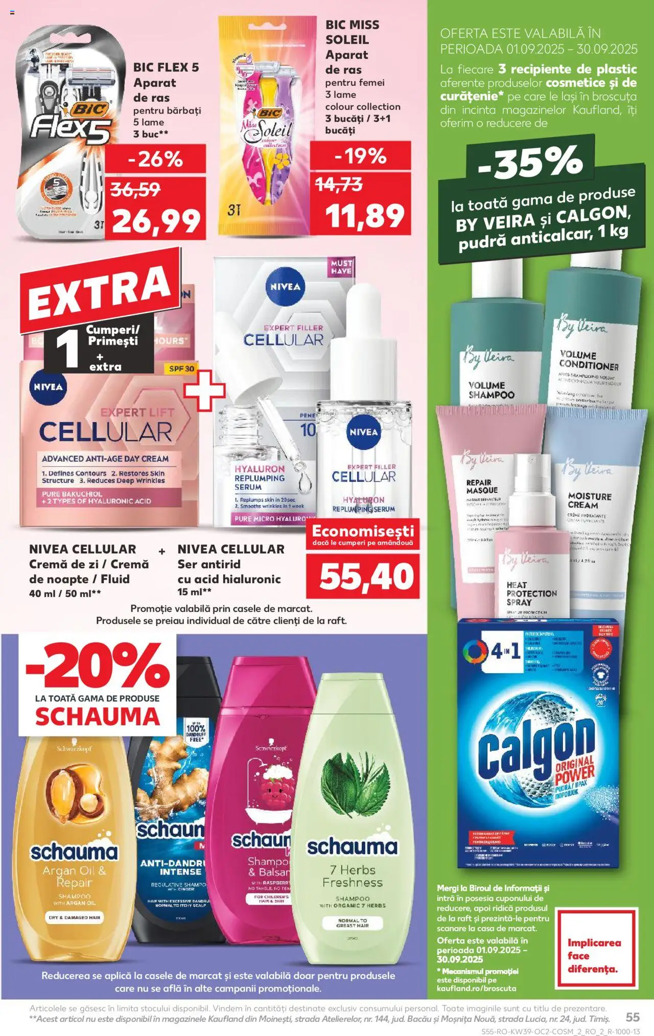 Kaufland RO akciós ujság - amely érvényes a következő dátumtól: 24.09.2025 | Oldal: 55 | Termékek: Tea