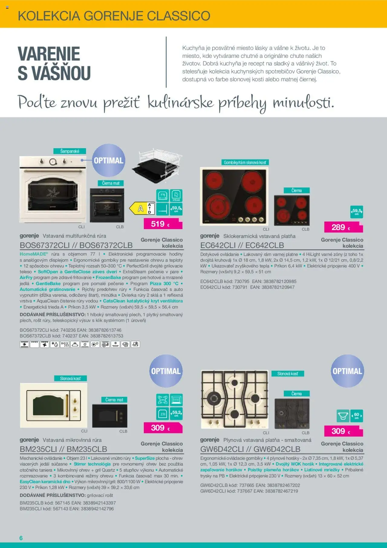 XXXLutz katalóg Gorenje 2025 │ platný od 01.02.2025 | Strana: 6 | Produkty: Gril, Kuchyňa, Hodiny, Rám