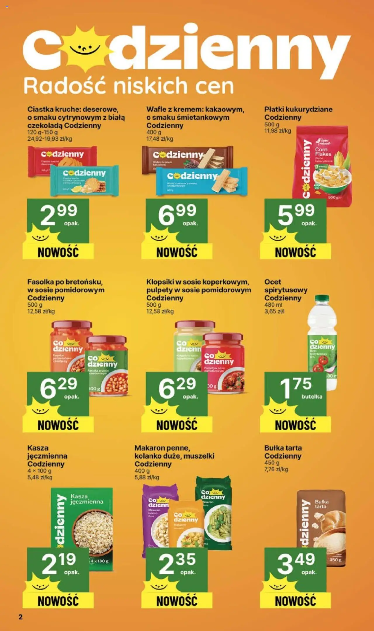 Delikatesy Centrum Gazetka od 23.10.2025 | Strona: 2 | Produkty: Makaron penne, Ciastka kruche, Czekolada, Makaron