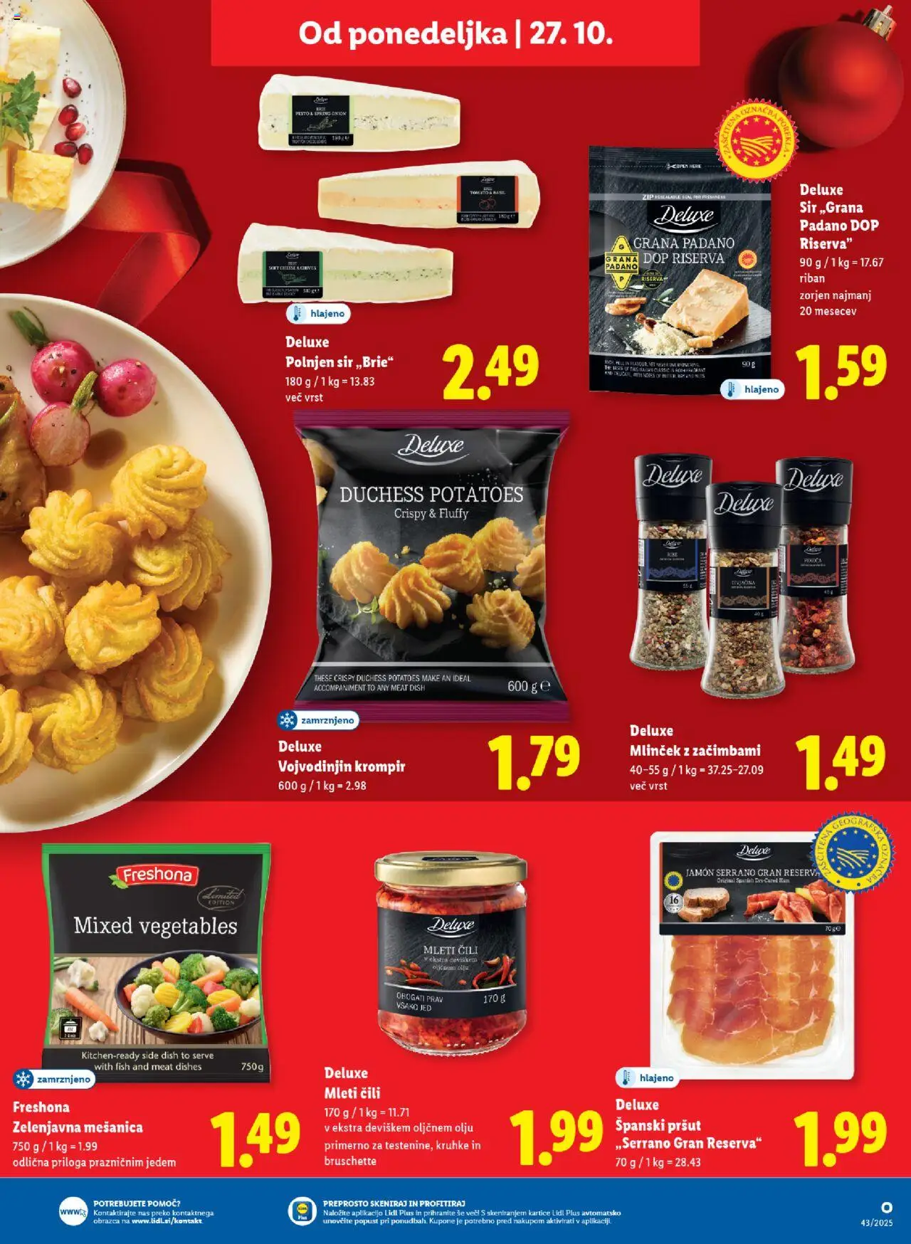 Novi Lidl katalog ponudbe – veljaven od 23.10.2025 | Stran: 49 | Izdelki: Pršut, Pesto, Sir, Cili
