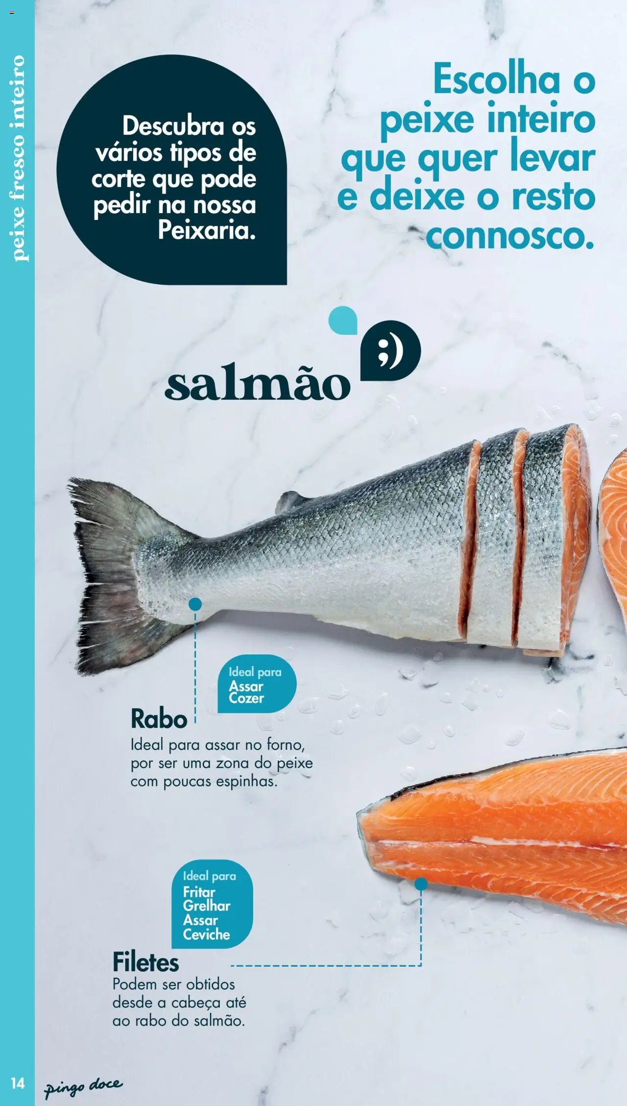 Pingo Doce - Catálogo Peixaria │ válido de 20.05.2025 | Página: 14 | Produtos: Salmão, Peixe