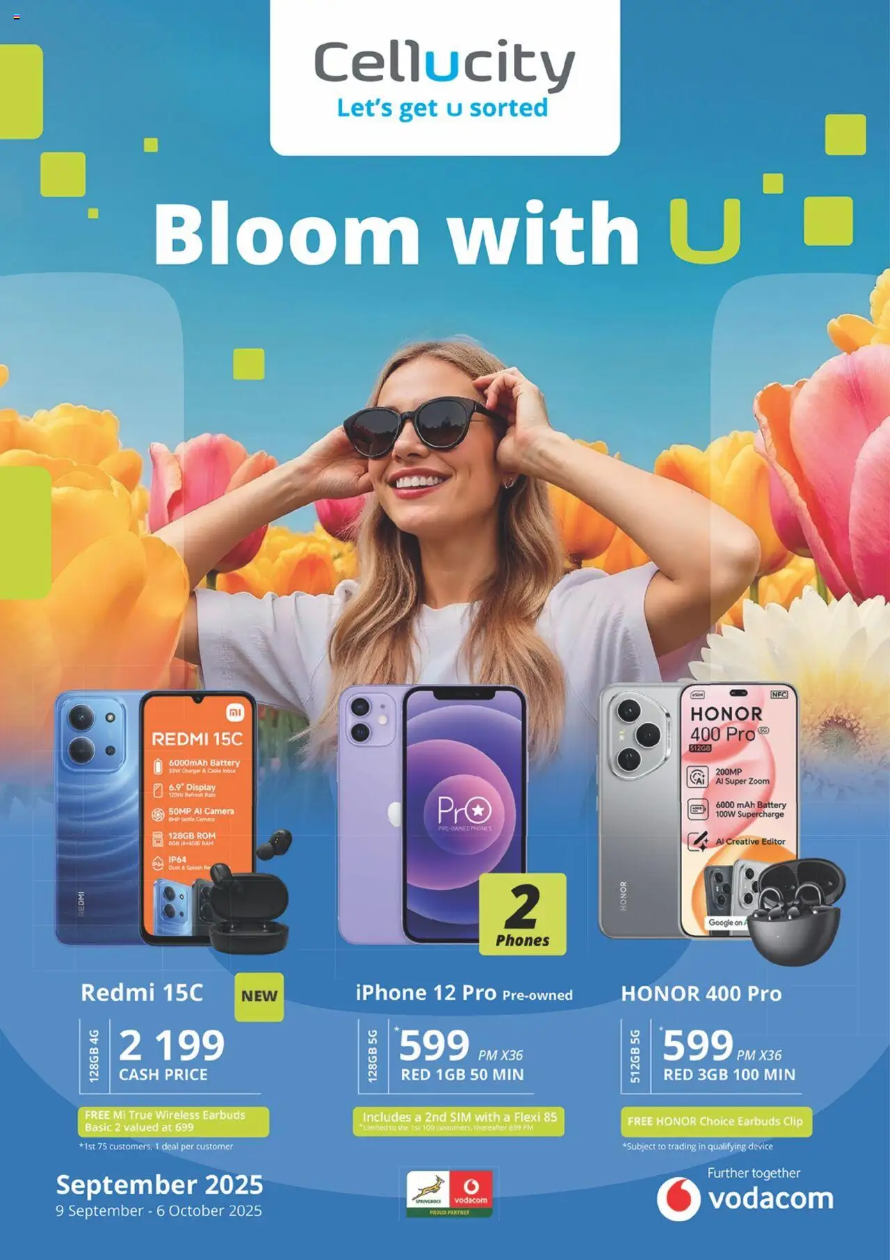 New Cellucity catalogue – valid from 09.09.2025 | Page: 1 | Products: Earbuds, Camera, Battery, Charger