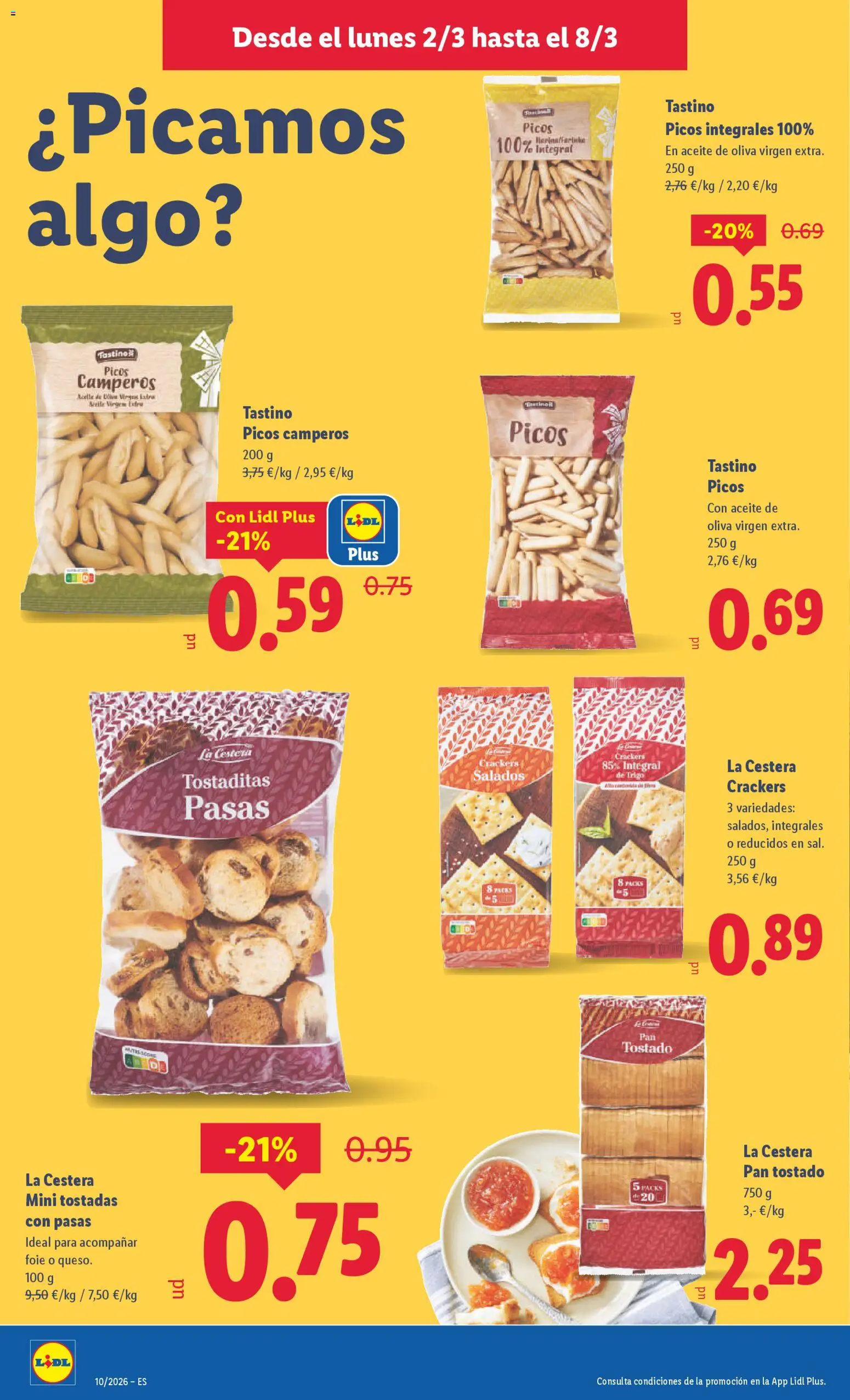 Lidl folleto │ válido desde el 02.03.2026 | Página: 12 | Productos: Aceite, Pan, Aceite de oliva