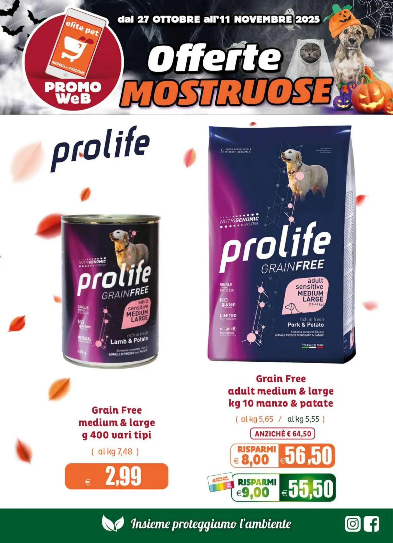 Volantino Elite Supermercati del 27.10.2025 | Pagina: 4 | Prodotti: Maiale, Manzo, Patate, Agnello