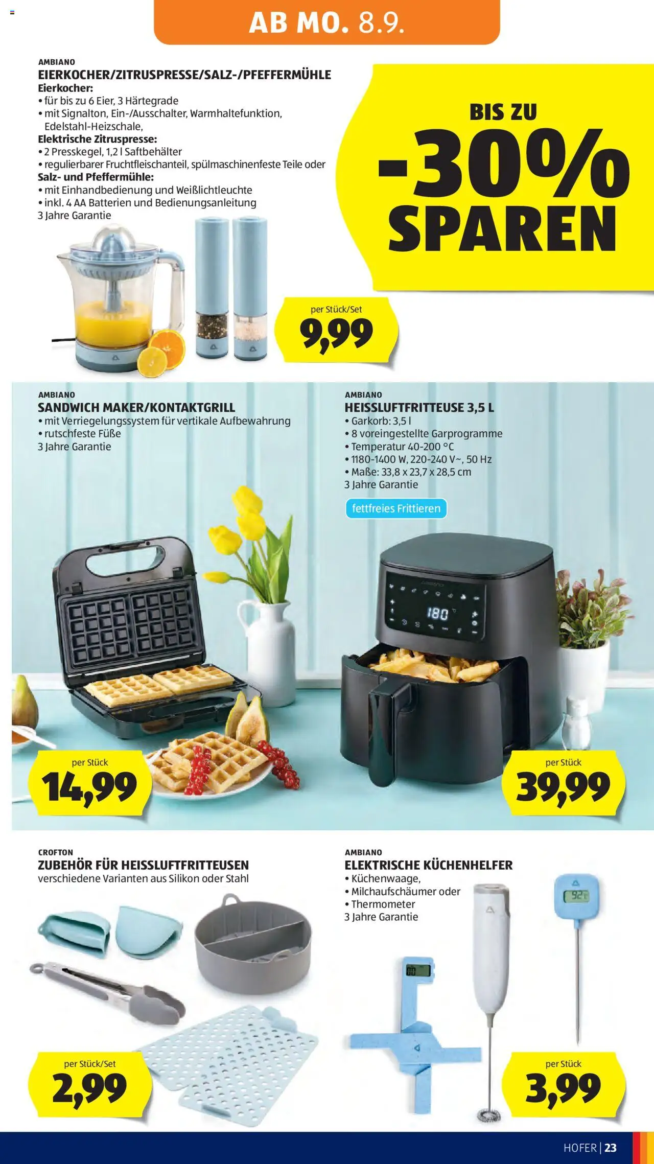 Hofer Reisen Flugblatt gültig ab 05.09.2025 | Seite: 27 | Produkte: Salz, Thermometer