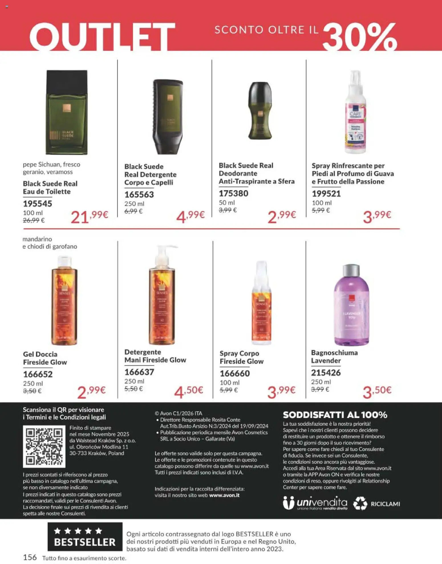 Volantino Avon del 31.12.2025 | Pagina: 156 | Prodotti: Deodorante, Detergente, Doccia, Profumo