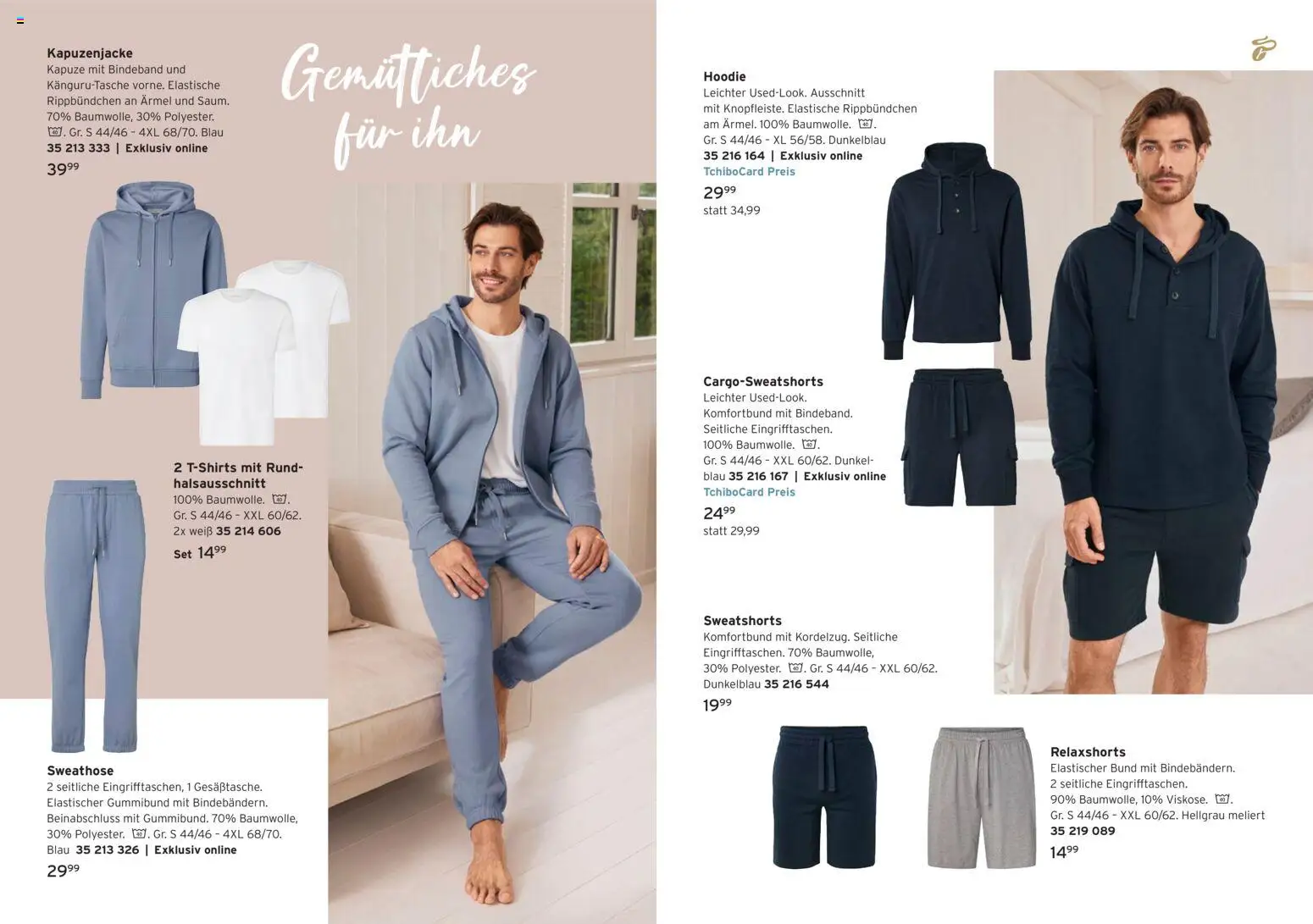 Prospekt Tchibo We love comfort – gültig ab 22.04.2026 | Seite: 11 | Produkte: Sweathose, Sweatshorts, Hoodie