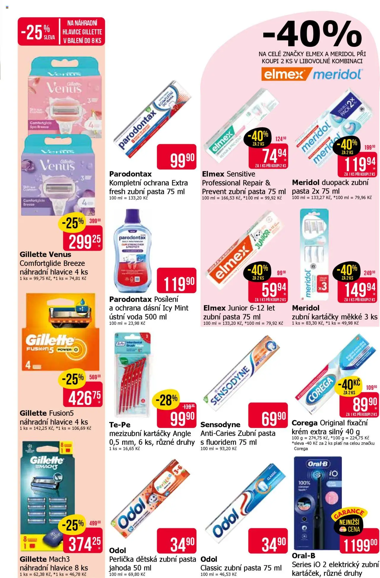 TETA Drogerie leták od 22.10.2025 | Strana: 12 | Produkty: Elmex Junior, Parodontax, Krém, Gillette Mach3