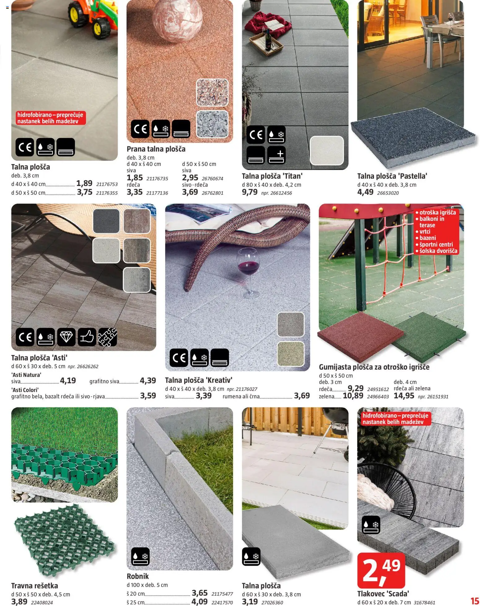 Novi Bauhaus katalog ponudbe – veljaven od 01.04.2026 | Stran: 15