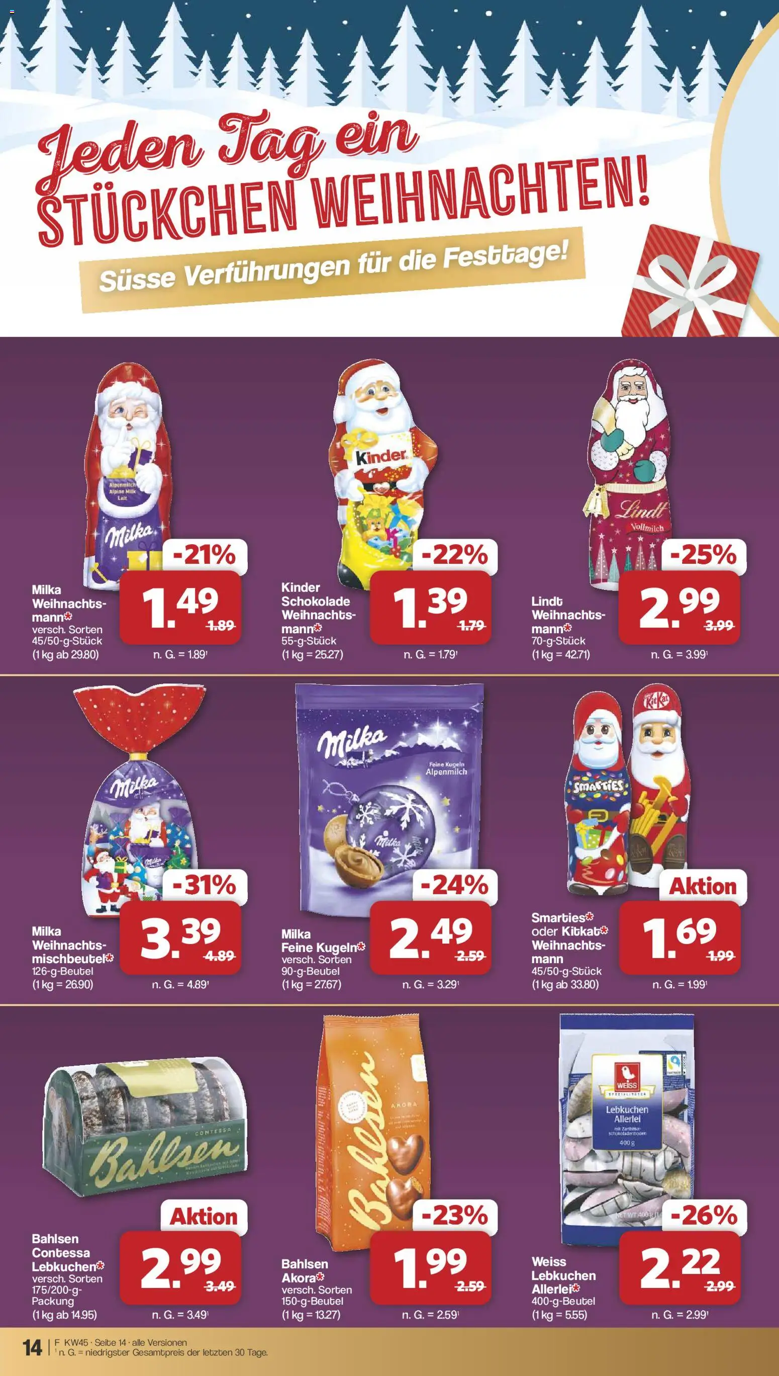 Famila Nordwest - Black Friday – gültig ab 03.11.2025 | Seite: 14 | Produkte: Schokolade, Smarties, Milka, Lindt