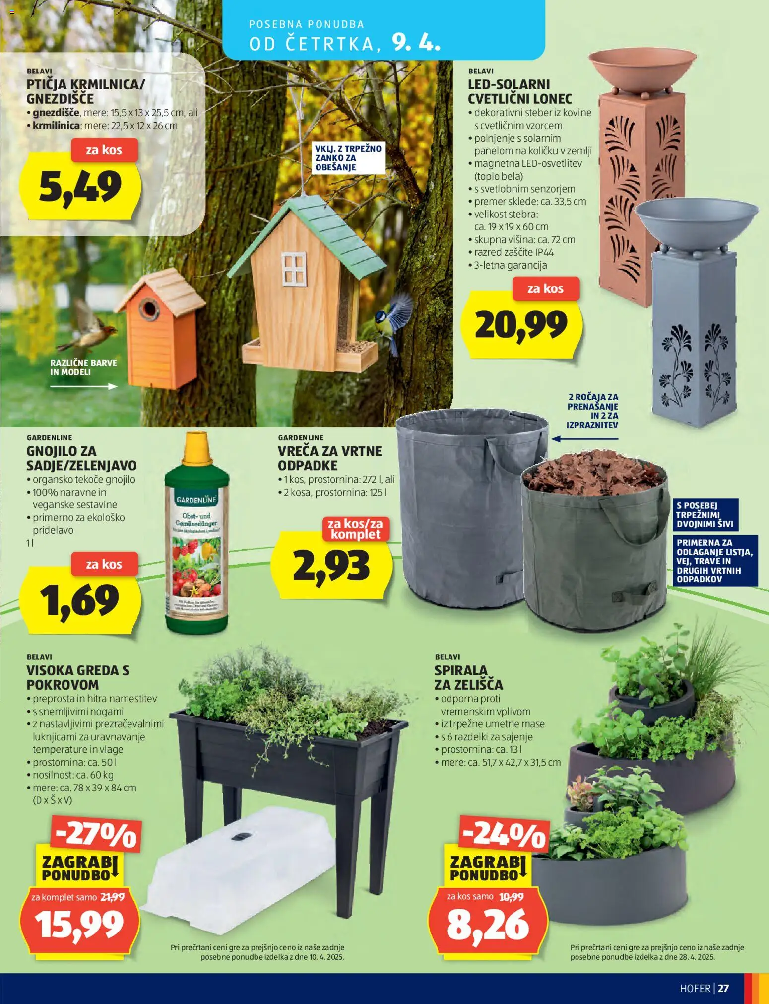 Novi Hofer katalog ponudbe – veljaven od 01.04.2026 | Stran: 27