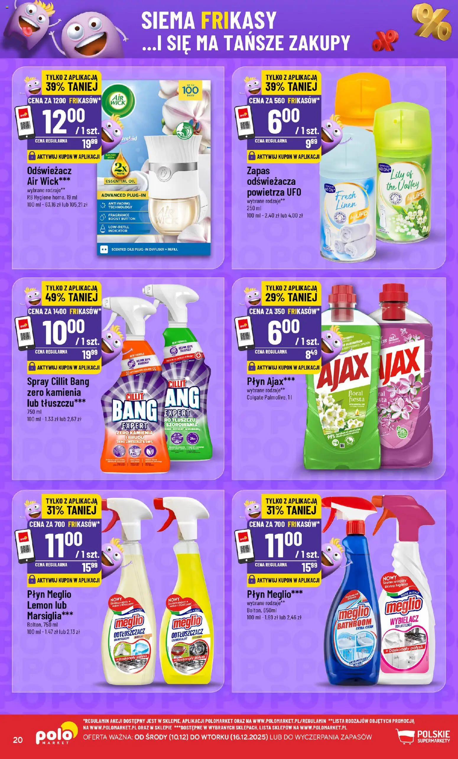 POLOmarket Gazetka - Frikasowe Hity od 10.12.2025 | Strona: 20 | Produkty: Meglio, Odświeżacz