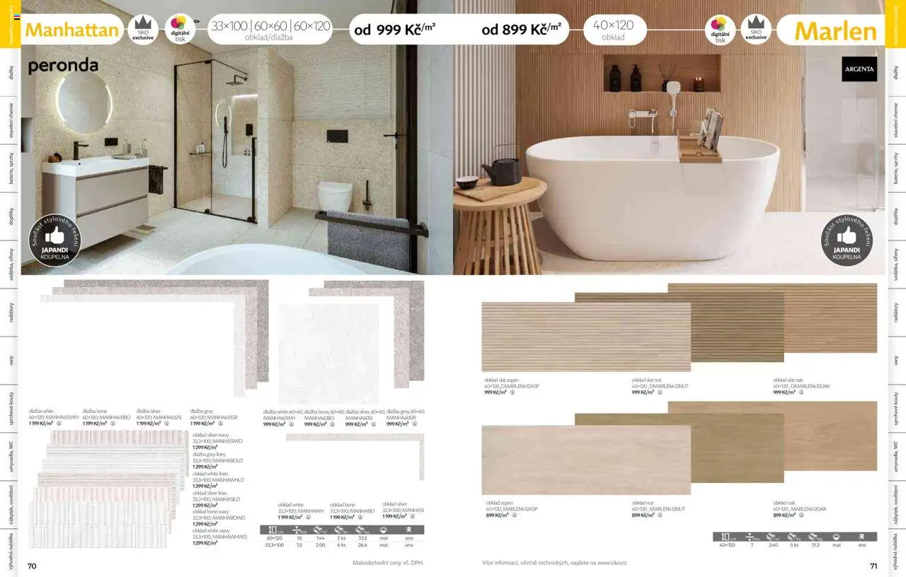 Siko koupelny katalog Koupelny 2025/2026 od 14.10.2025 | Strana: 36 | Produkty: Dlažba, Manhattan, Wc, Koupelna
