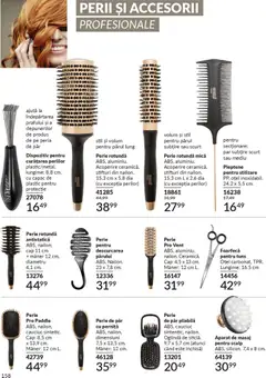 Ofertele Avon valabile de la 01.01.2026 | Pagină: 160 | Produse: Perie de păr, Pieptene, Mâner, Oglindă