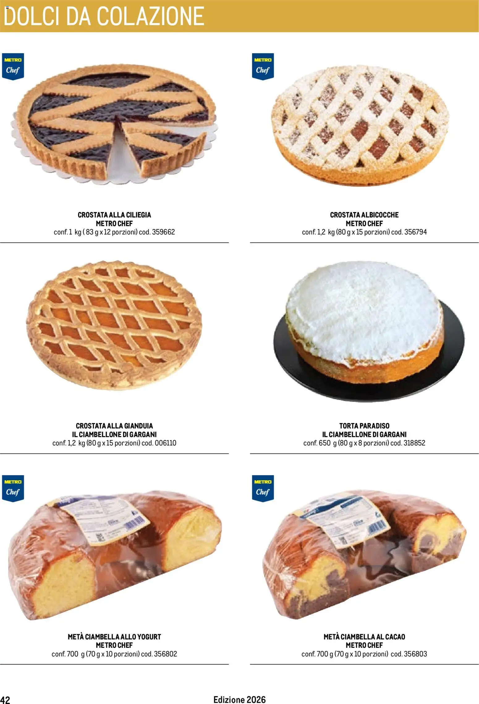 Volantino Metro del 17.10.2025 | Pagina: 42 | Prodotti: Yogurt, Torta, Cacao, Albicocche