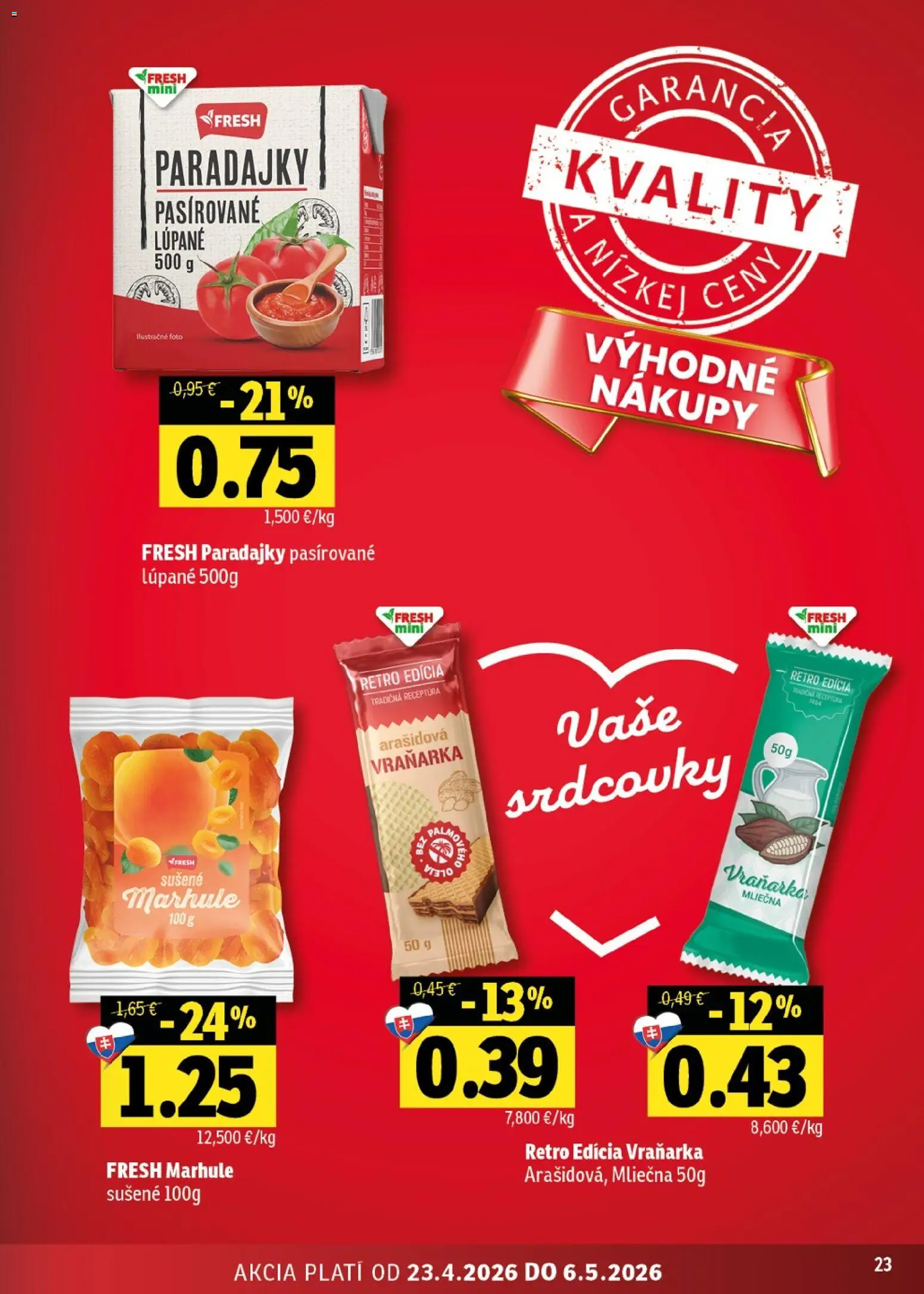 Nové Fresh akcie – leták je platný od 23.04.2026 | Strana: 23