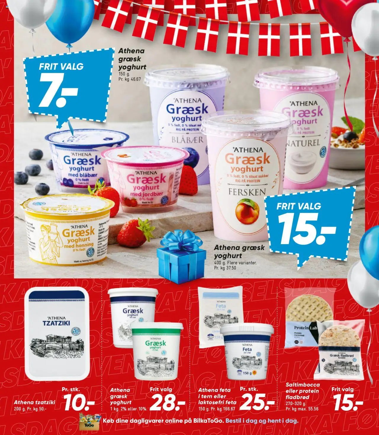 Bilka Tilbudsavis gyldig fra 15.08.2025 | Side: 28 | Produkter: Yoghurt, Jordbær, Tzatziki, Honning