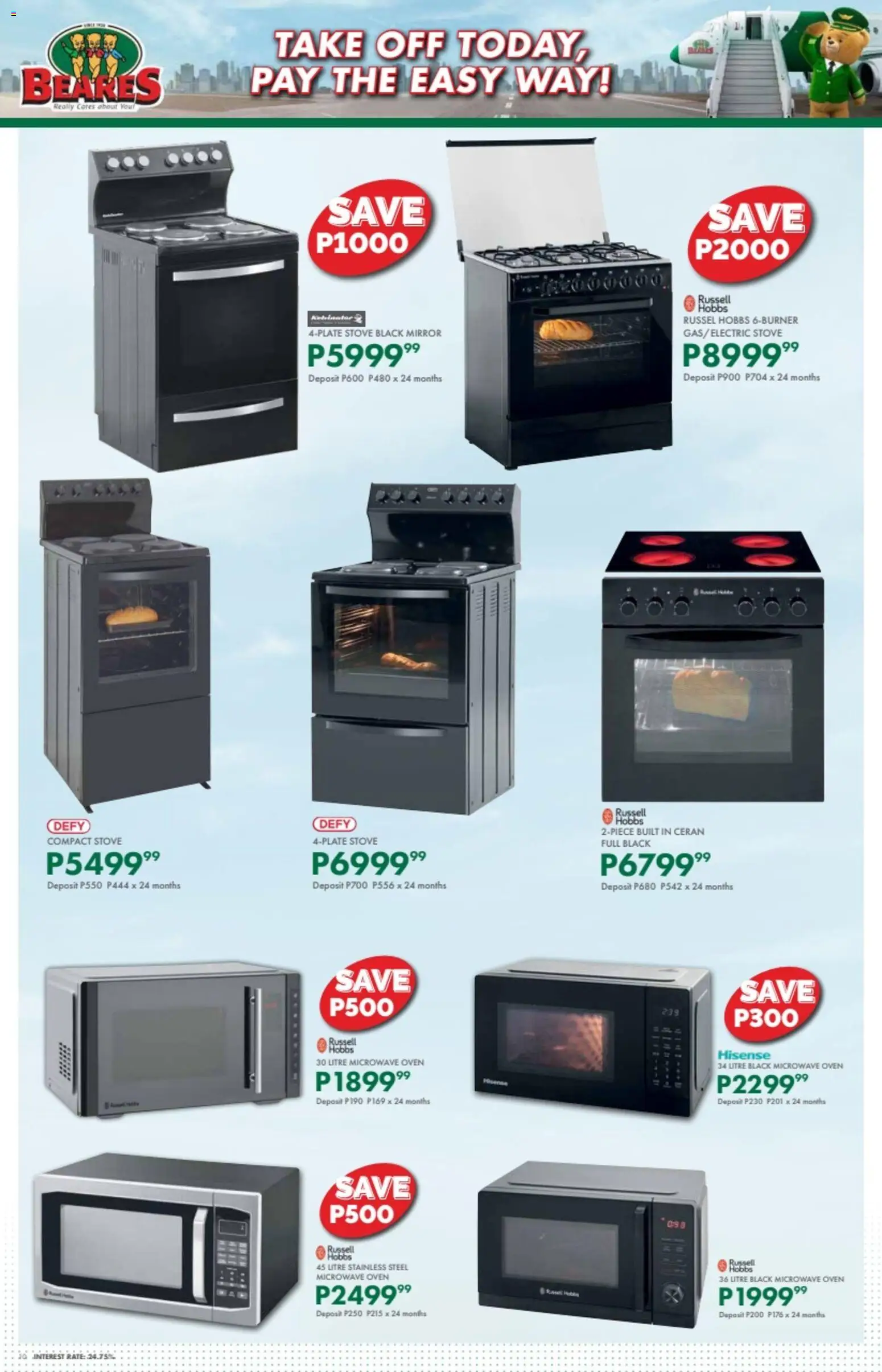 New Beares - Botswana Specials catalogue – valid from 23.02.2026 | Page: 10 | Products: Oven, Microwave oven, Stove, Mirror