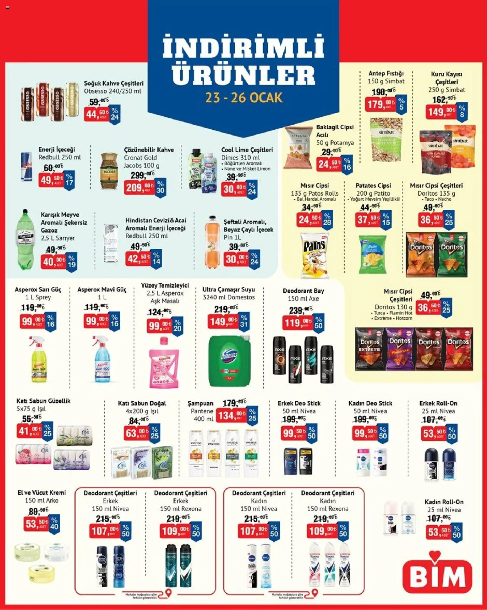 BİM İndirimli Ürünler - 23.01.2026 tarihinden itibaren geçerlidir | Sayfa: 2 | Ürünler: Sabun, Yoğurt, Meyve, Kayısı