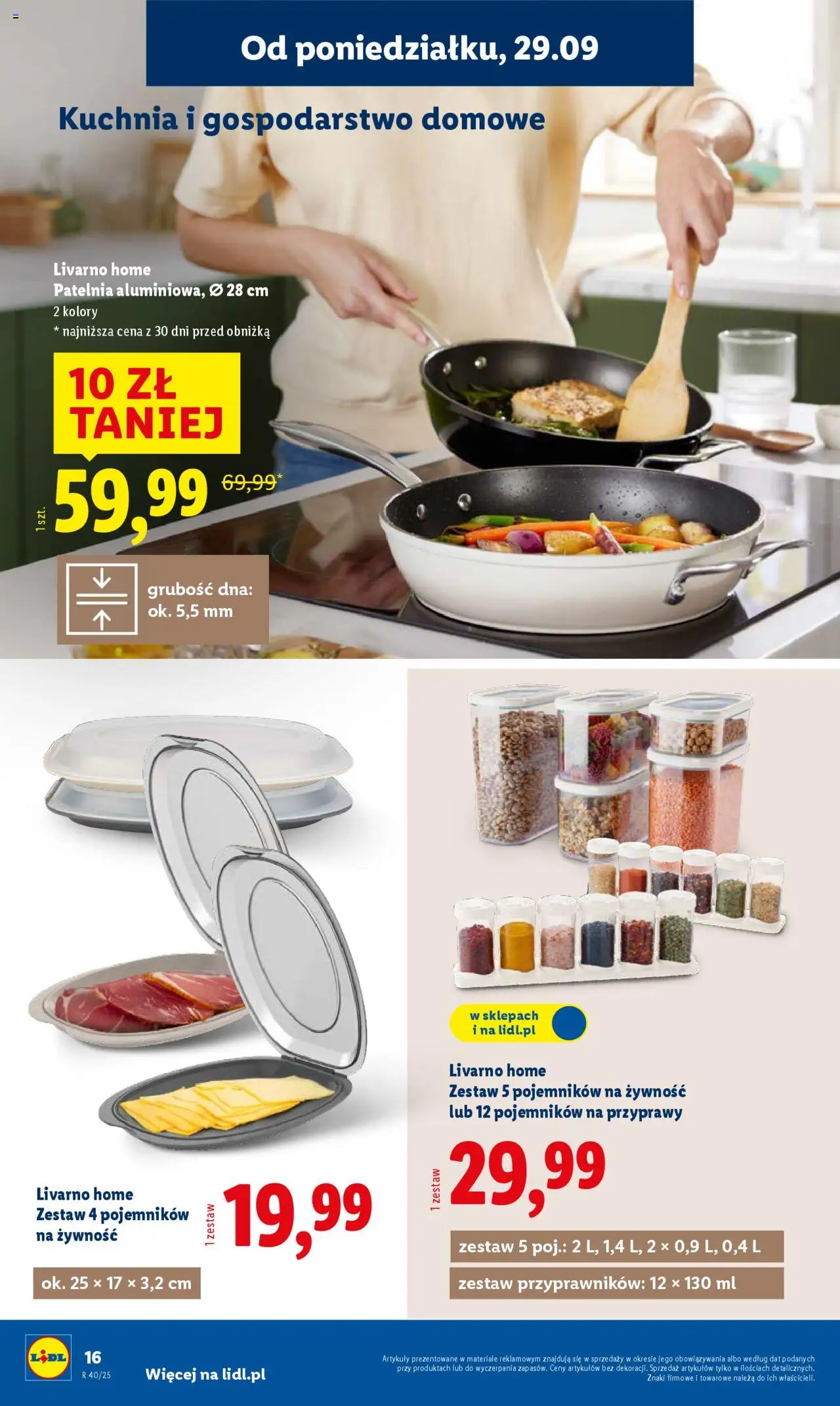 Lidl Katalog od 29.09.2025 | Strona: 20 | Produkty: Patelnia, Przyprawy
