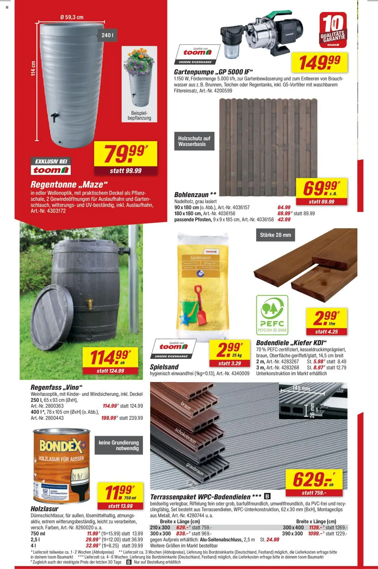 Toom Baumarkt Prospekt - gültig ab dem 11.08.2025 | Seite: 4 | Produkte: Wasser