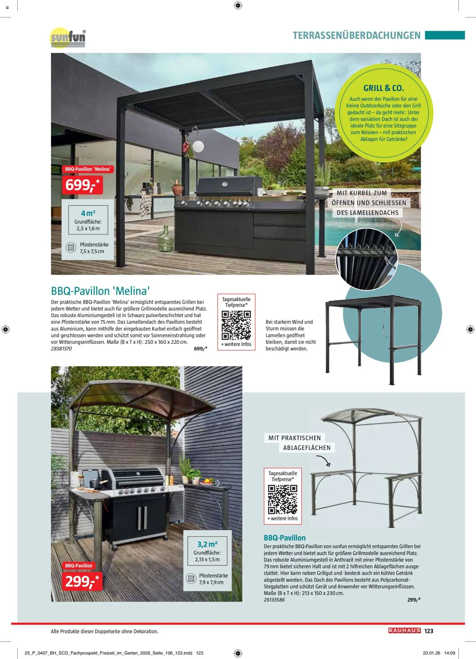 Bauhaus Freizeit im Garten gültig ab 01.05.2026 | Seite: 123 | Produkte: Grill