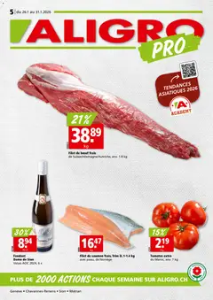 Aligro Aktionen Chavannes, Matran, Genève, Sion ab 26.01.2026 gültig