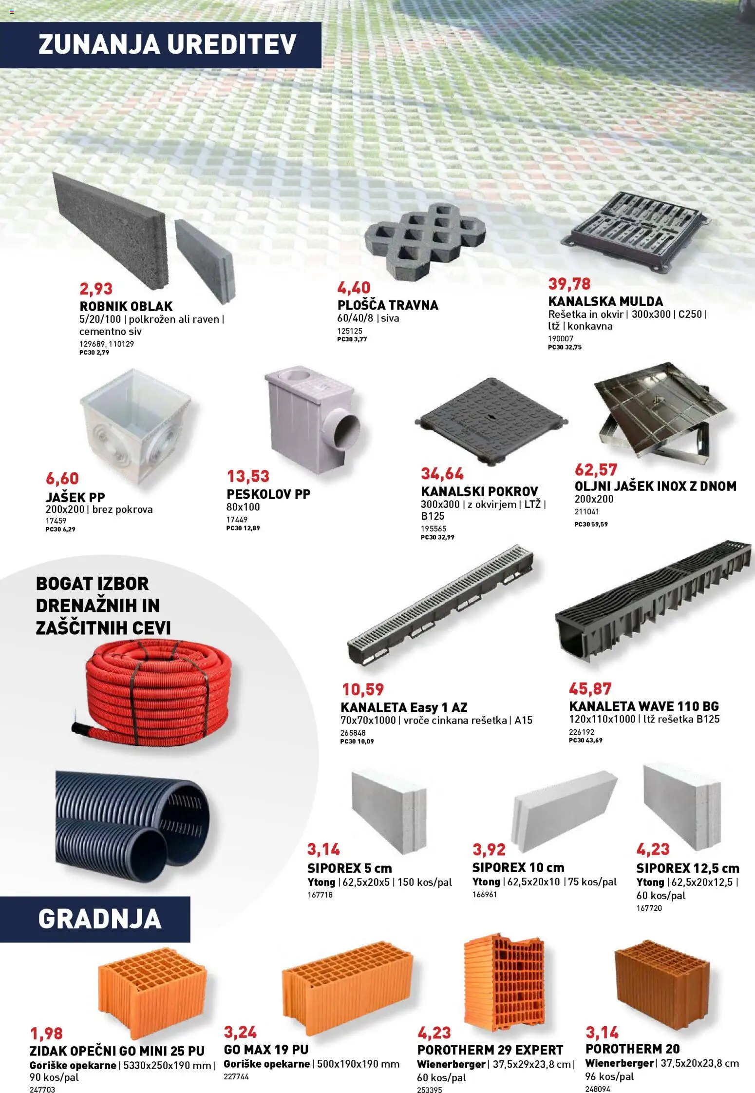 Novi Inpos katalog ponudbe – veljaven od 09.04.2026 | Stran: 26 | Izdelki: Okvir, Zidak, Robnik