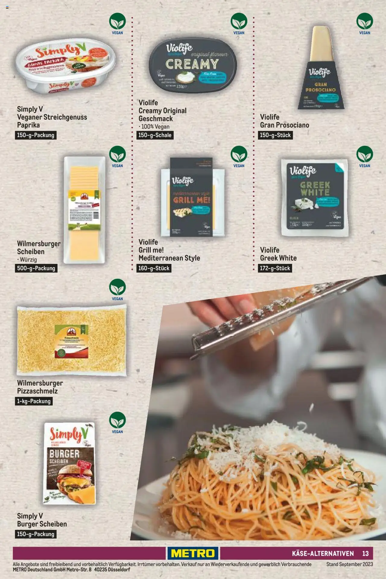 Metro Sortimentskatalog Vegane & Vegetarische Alternativen – gültig ab 22.08.2024 | Seite: 13 | Produkte: Grill, Burger, Paprika