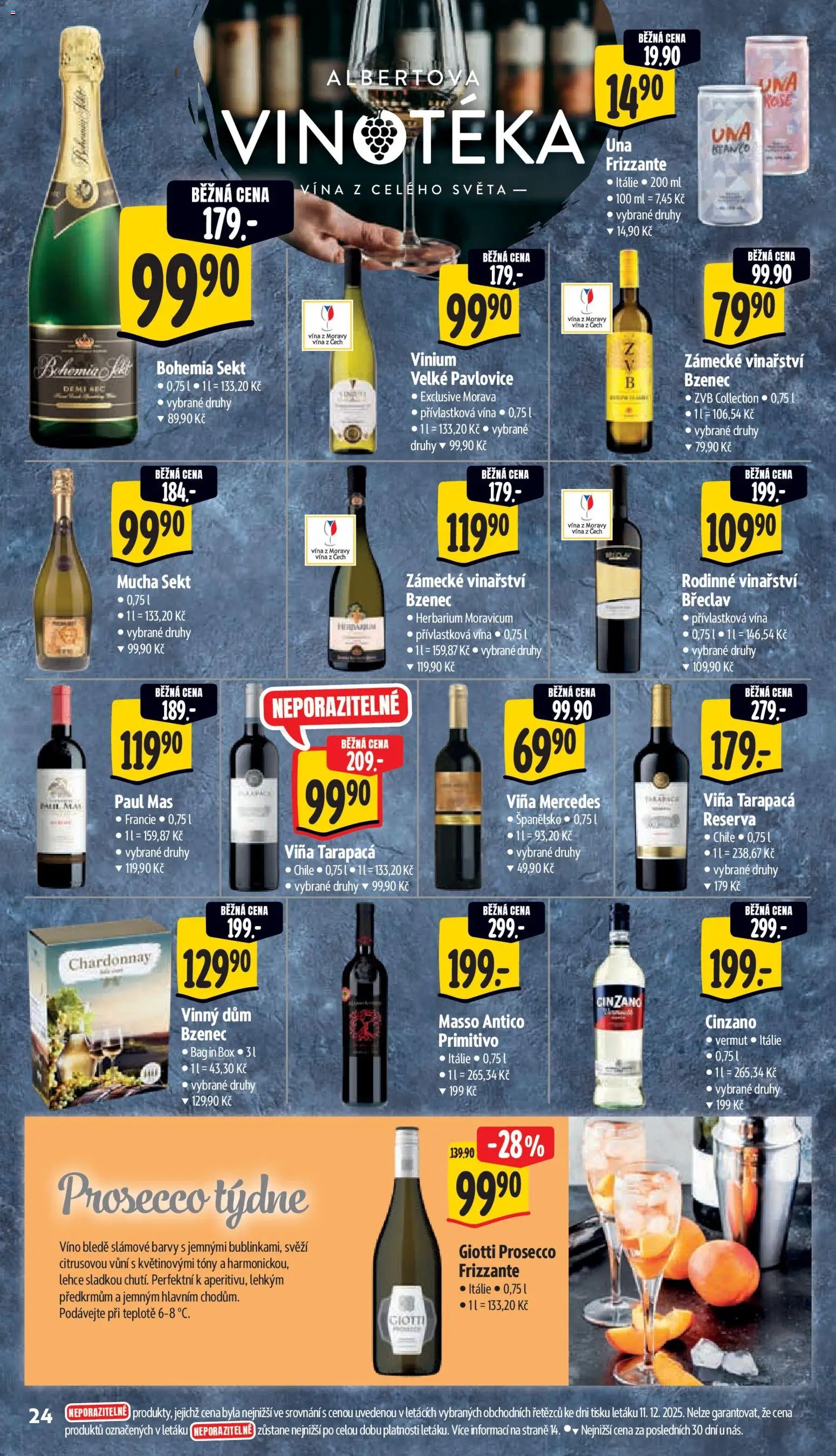 Albert leták - Supermarket od 17.12.2025 | Strana: 32 | Produkty: Prosecco, Bohemia sekt, Sekt, Barvy