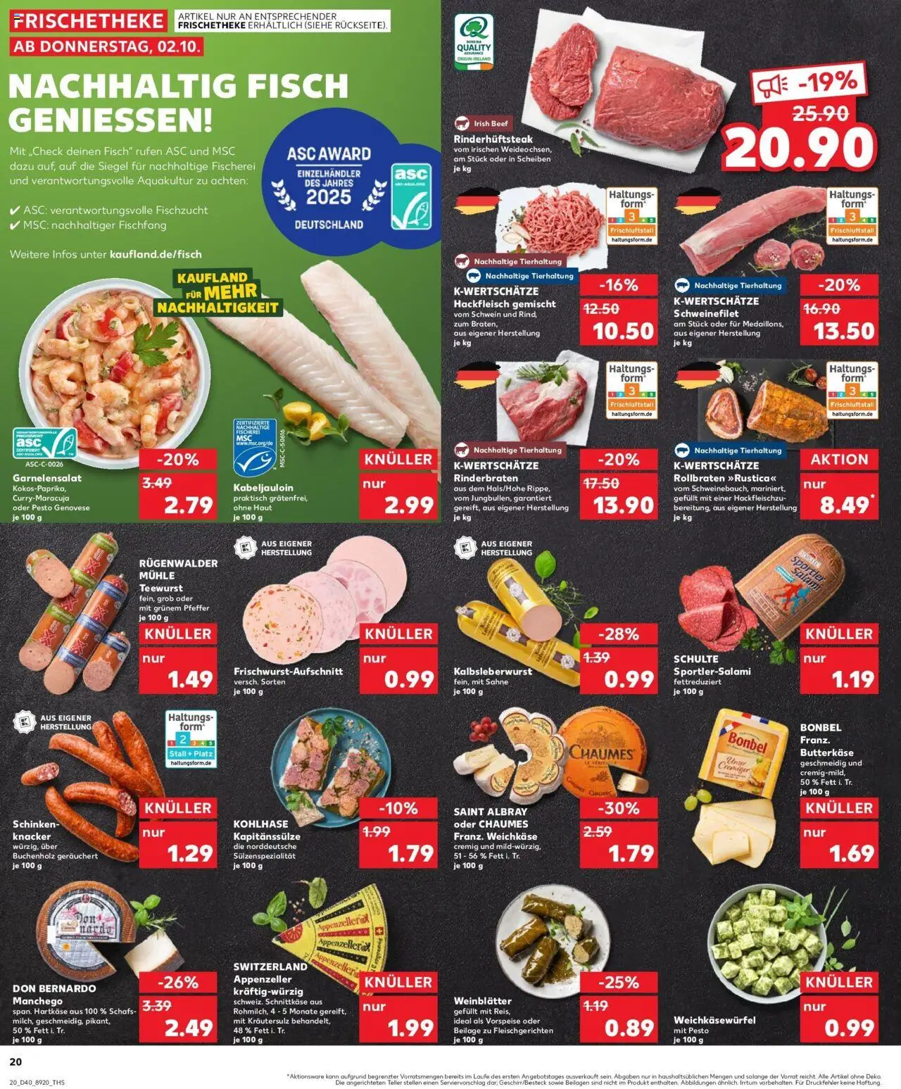 Kaufland prospekt Berlin	 – gültig ab 05.10.2025 | Seite: 20 | Produkte: Mühle, Fisch, Pfeffer, Hackfleisch