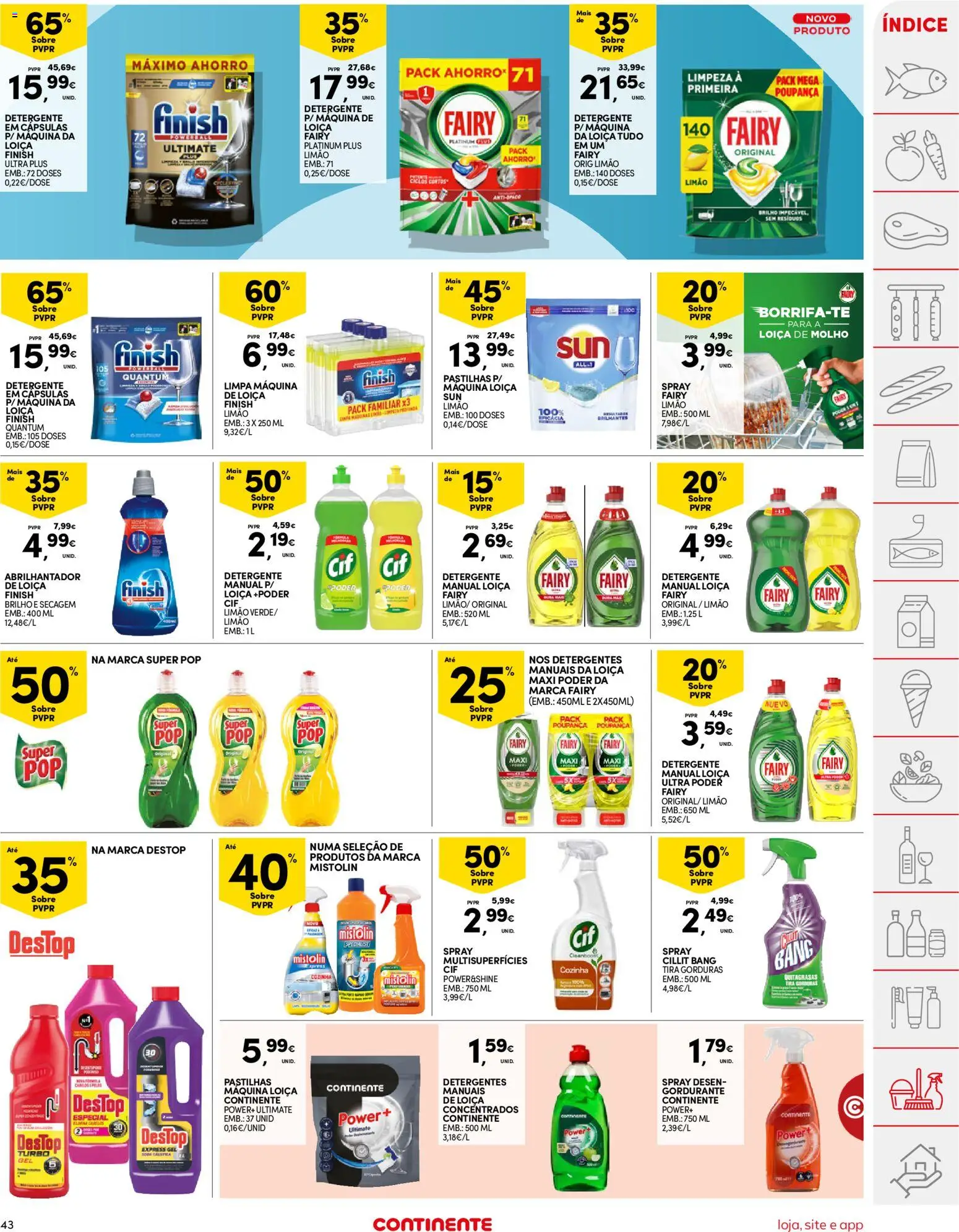 Continente folheto │ válido de 24.02.2026 | Página: 43 | Produtos: Abrilhantador, Detergente, Soda