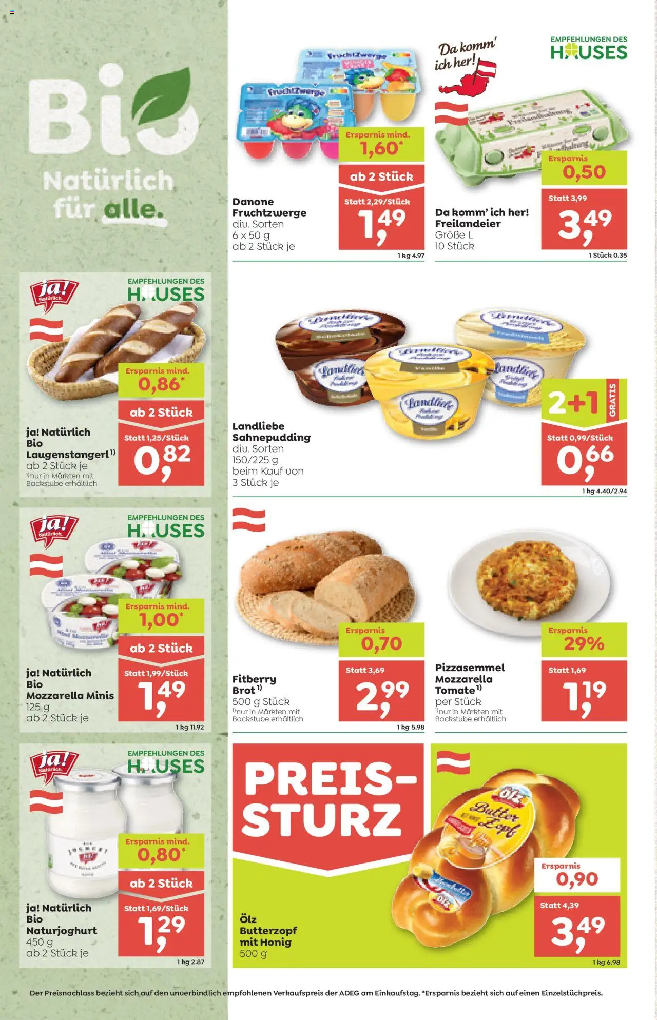 ADEG Flugblatt gültig ab 21.08.2025 | Seite: 4 | Produkte: Brot