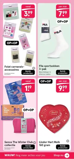 Lindor Hart Melk 160 gram, Lindor Milk Chocolate Heart 160 gram. - Voorbeeld van een folder van Etos, geldig van 12.01.2026 | Pagina: 42 | Producten: Melk, Kan, Gyömbér shot