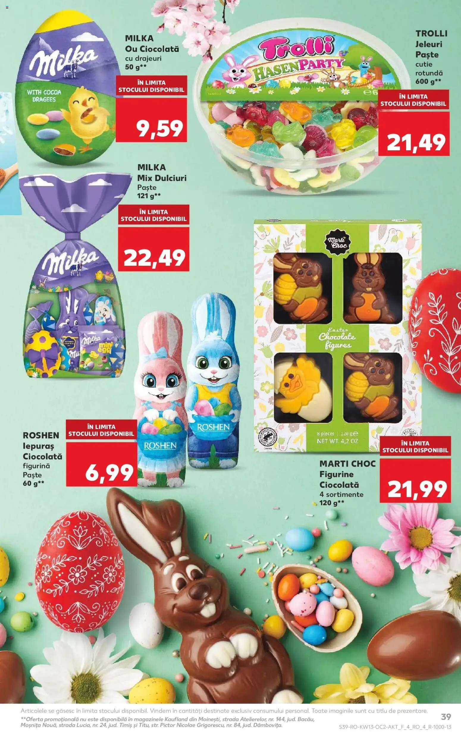 Noul catalog Kaufland – valabil de la 25.03.2026 | Pagină: 39 | Produse: Cutie, Ciocolată, Paste, Jeleuri